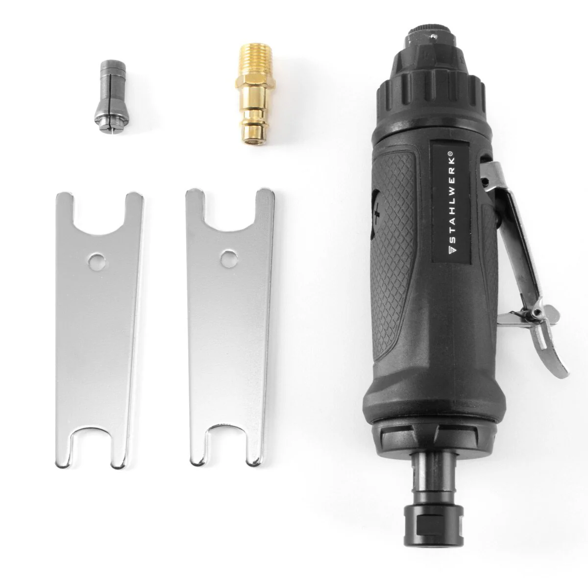 STAHLWERK DS-2000 ST Professioneller Druckluft-Stabschleifer und Mehrzweckschleifer zum Polieren, Fräsen, Gravieren und Schleifen - Image 3