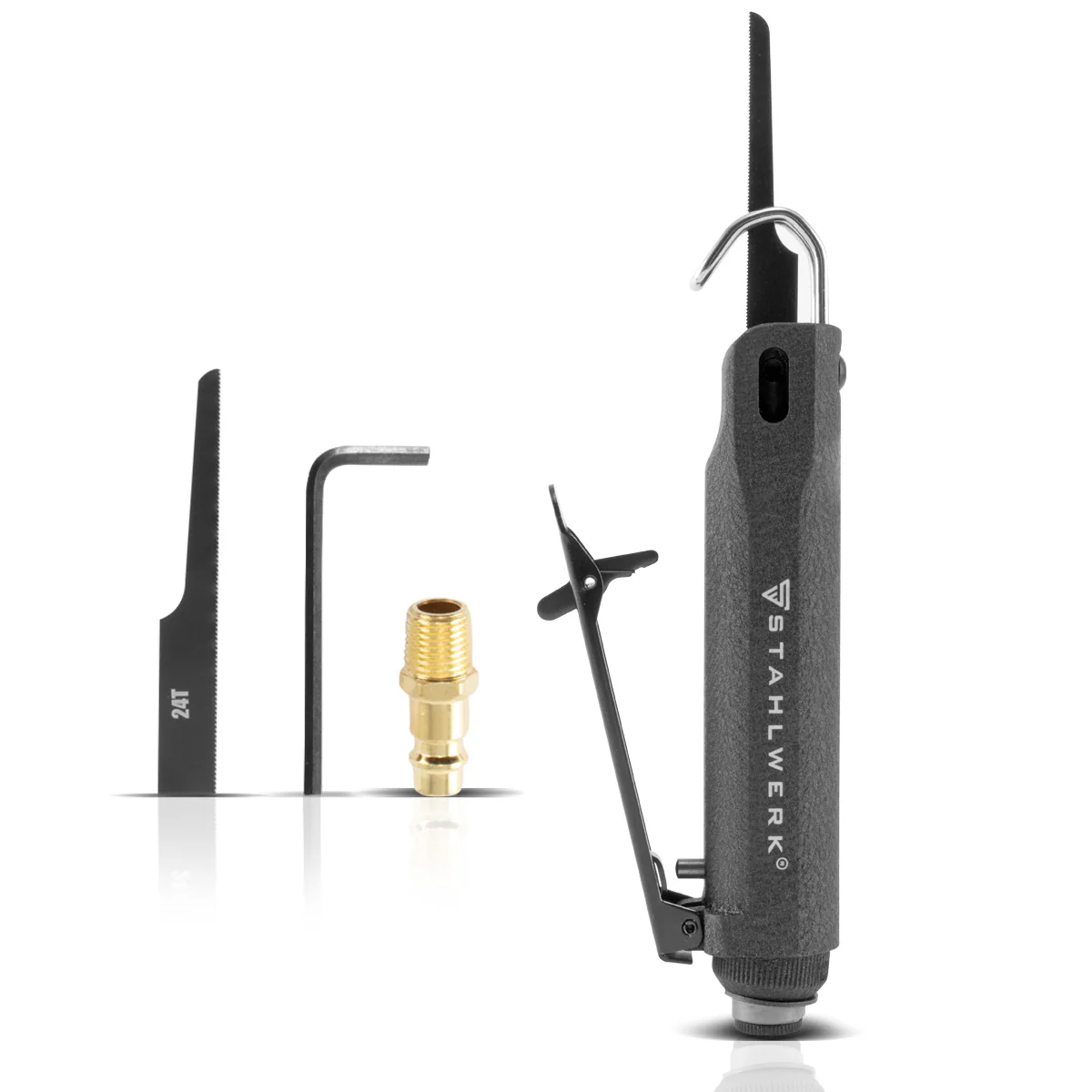 STAHLWERK DBS-900 ST Professionelle Mini-Druckluft-Stichsäge / Karosseriesäge zum Schneiden und Ausklinken von Blechen im KFZ-Bereich und Maschinenbau - Image 3