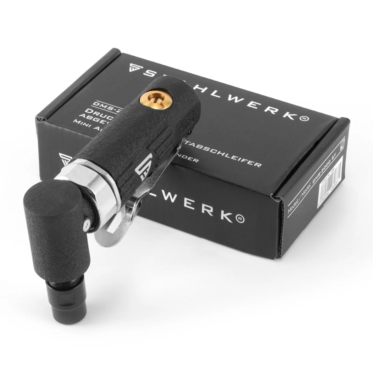 STAHLWERK DMS-2000 ST Professioneller Mini Druckluft Stabschleifer 90 Grad abgewinkelter Mehrzweckschleifer zum Gravieren, Polieren, Schleifen oder Fräsen - Image 8