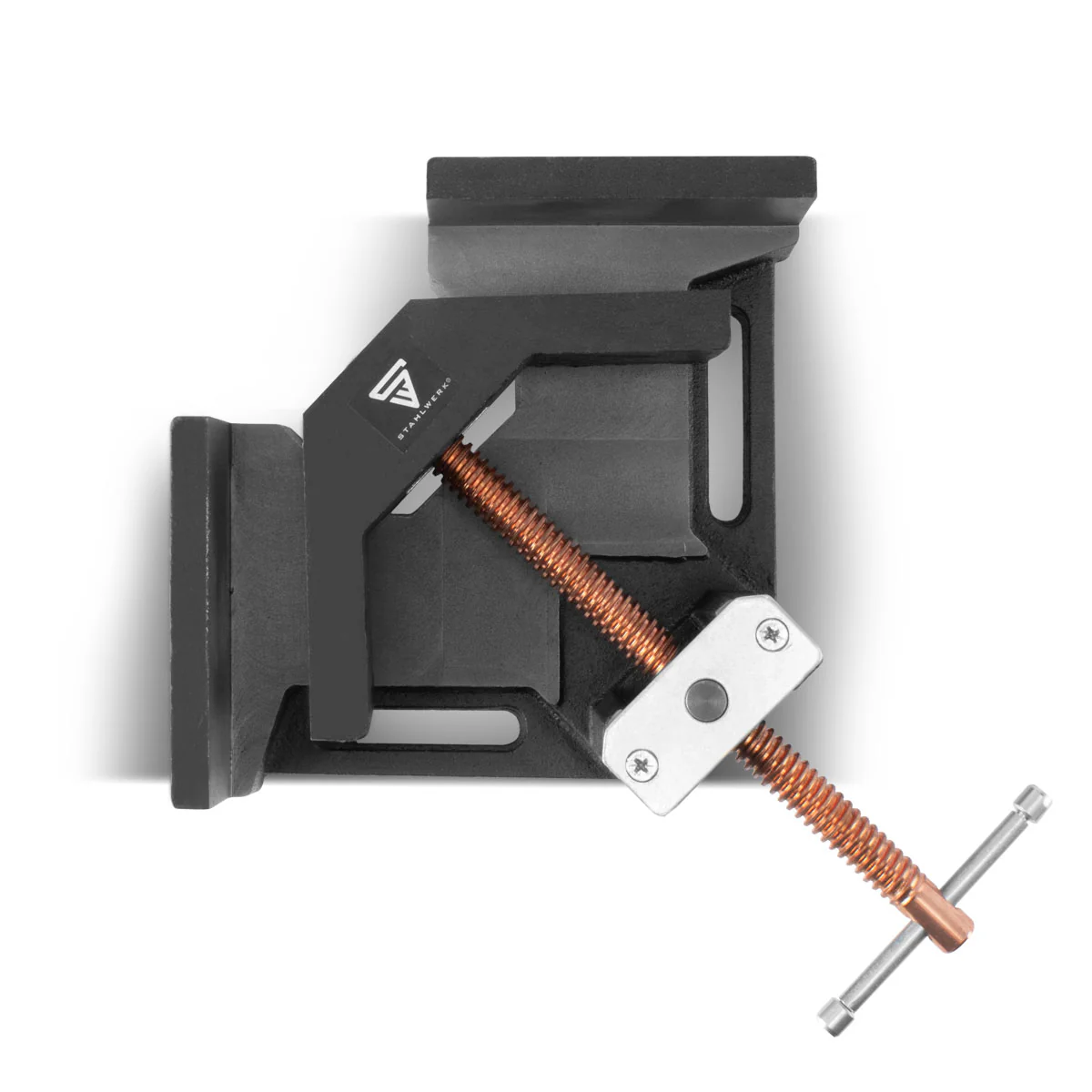 STAHLWERK WK-100 ST Schweißwinkelklemme / Winkelspanner mit 100 mm Maulweite zum Fixieren von Werkstücken im 90° Grad Winkel - Image 3