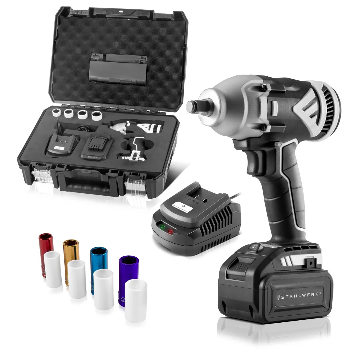 STAHLWERK Brushless Akku Drehschlagschrauber ADS-20 ST 20V/4Ah mit hochwertigem Maschinenkoffer - Image 3