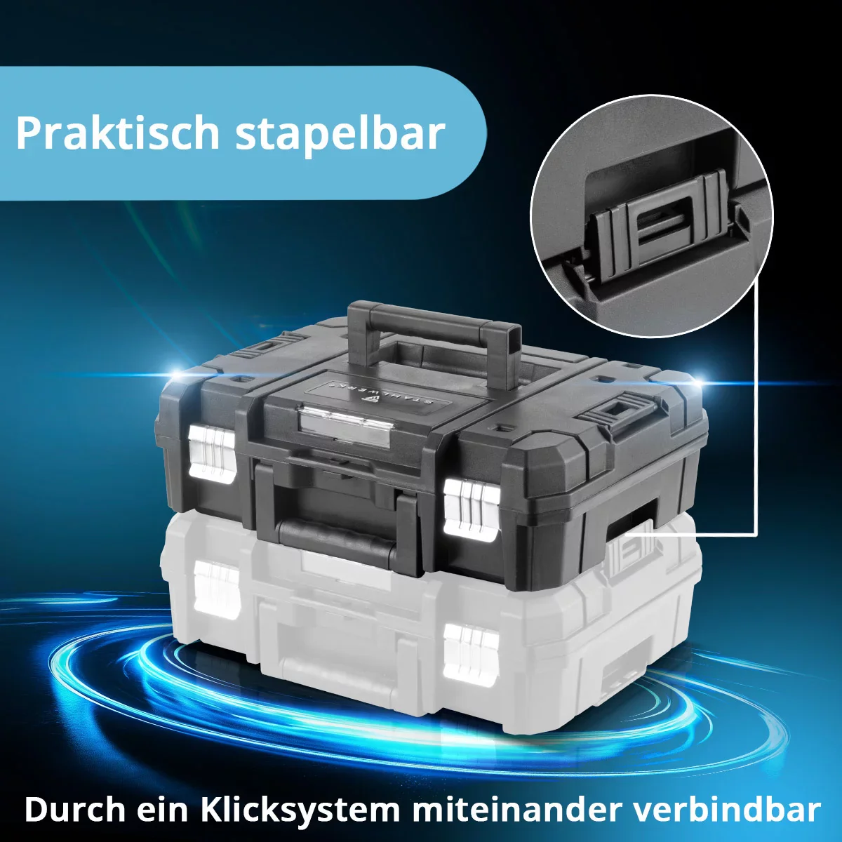 STAHLWERK Brushless Akku Winkelschleifer AWS-20 Bürstenlos 20 V/4Ah Akku System, 0 - 7500 min-1, Scheibengrößen 115 mm & 125 mm, inklusive 1 x 4 Ah Akku und Ladegerät - Image 6