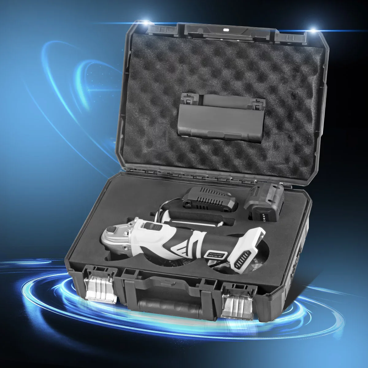 STAHLWERK Brushless Akku Winkelschleifer AWS-20 Bürstenlos 20 V/4Ah Akku System, 0 - 7500 min-1, Scheibengrößen 115 mm & 125 mm, inklusive 1 x 4 Ah Akku und Ladegerät - Image 7