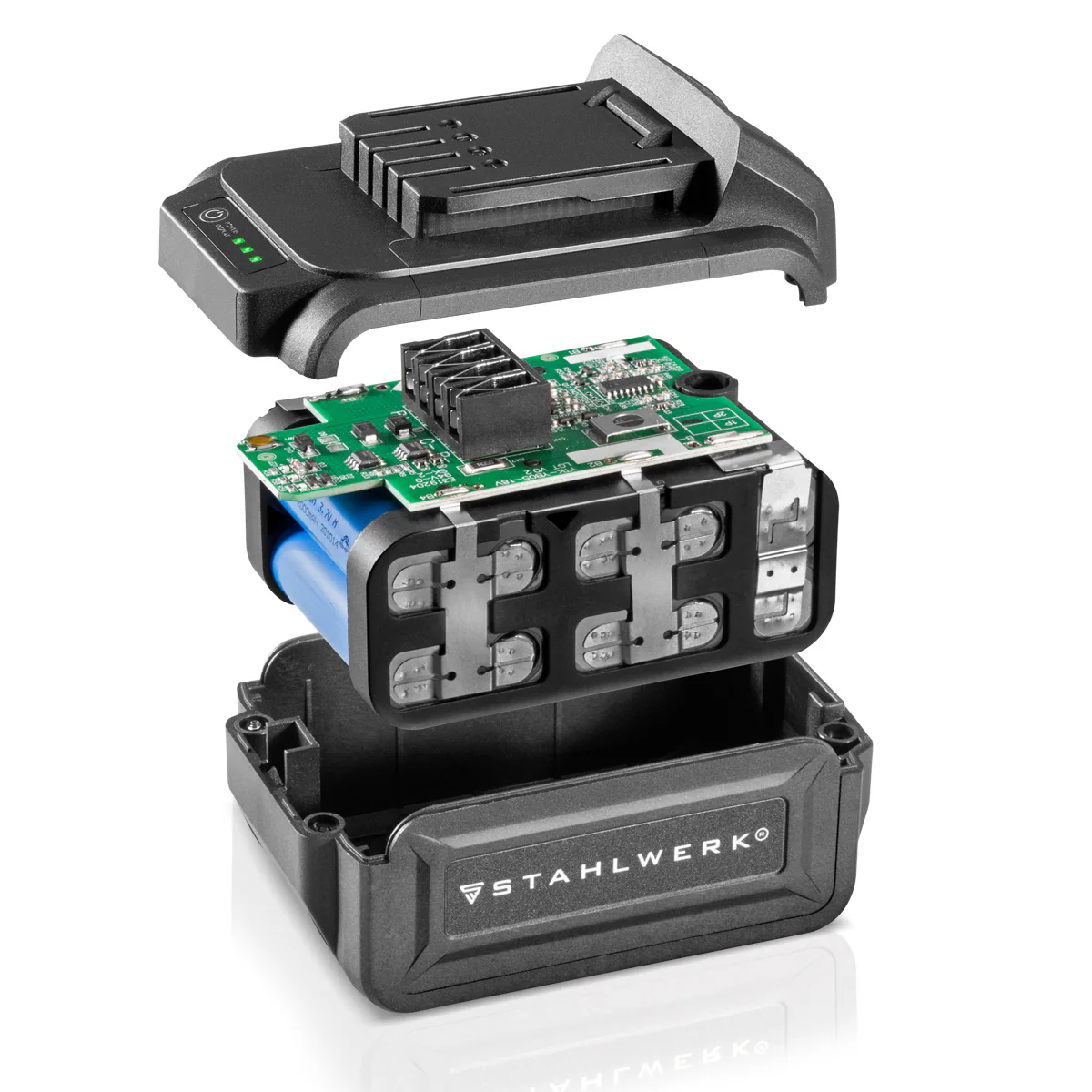 STAHLWERK 20 V Akku 4Ah Li-Ion Ersatzakku passend für Werkzeuge Akkuschrauber Akkubohrer Akkuwinkelschleifer Kapazität 4000 mAh - Image 3