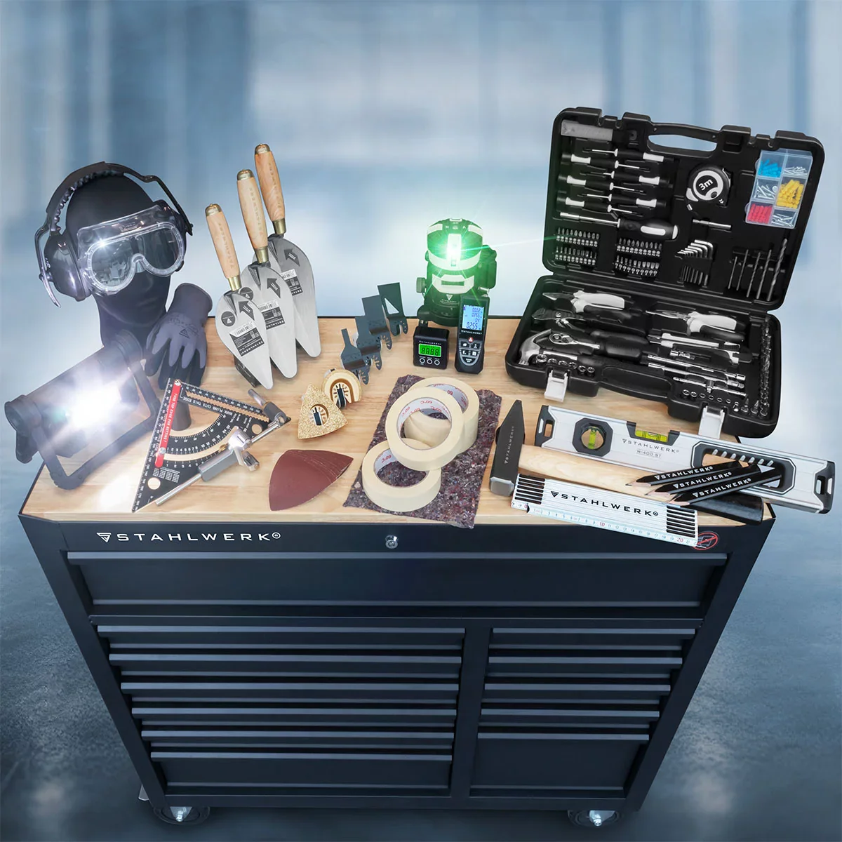 STAHLWERK Oszillierendes Akku Multifunktionswerkzeug OMTB-20 ST mit 900 Watt, 10.500-20.000 U/min und 20 V Akku-System, Deltaschleifer / Oszillationswerkzeug / Multicutter mit Brushless Technologie - Image 5