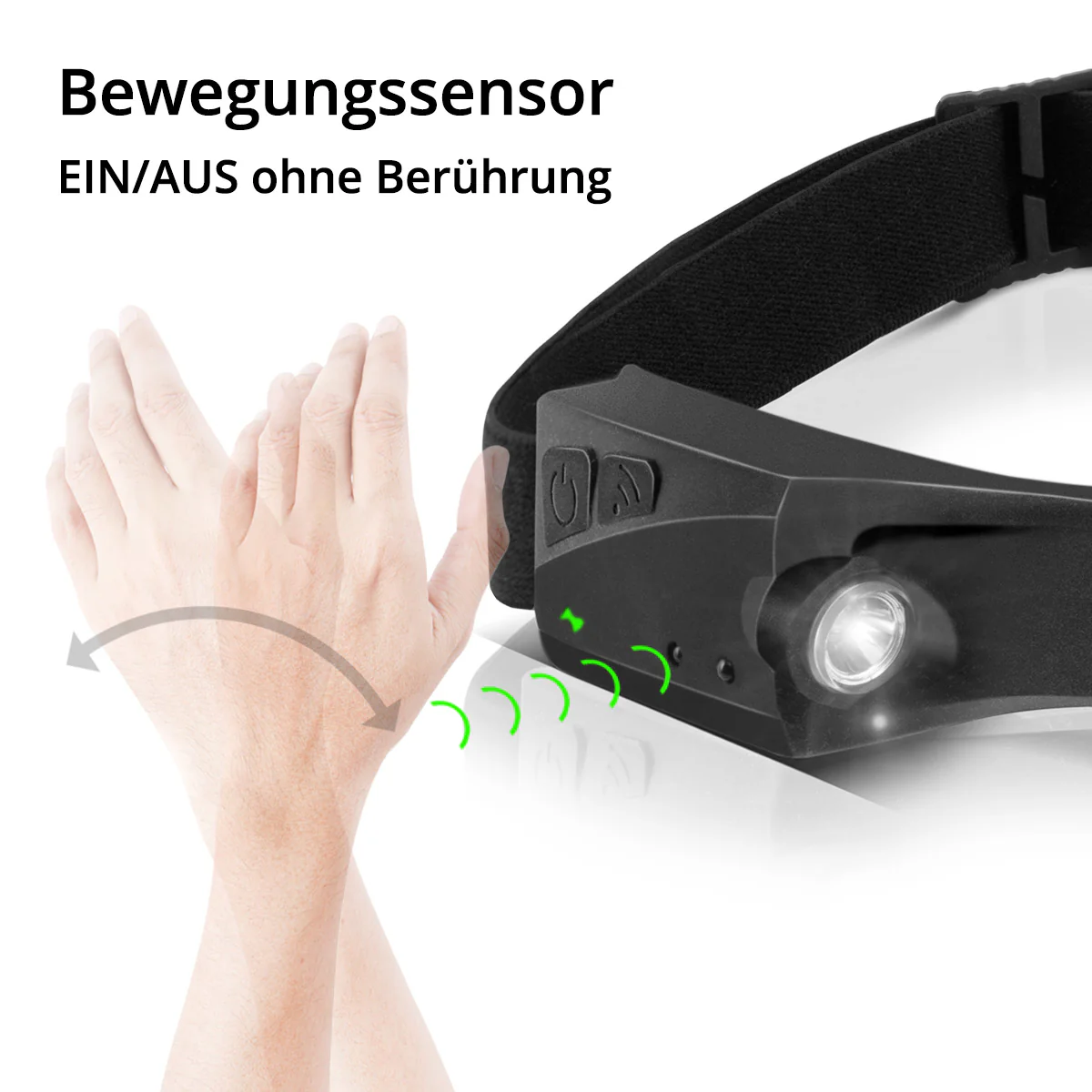 STAHLWERK LED Stirnlampe ALS-350 ST Leistungsstarke Kopfleuchte / Arbeitsleuchte / Stirnleuchte mit integriertem Akku, USB-C-Anschluss, 5 Licht-Modi und Sensor - Image 9