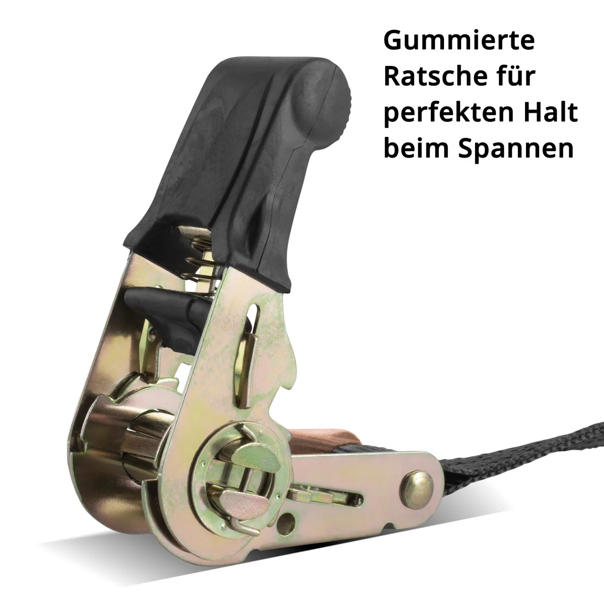 STAHLWERK Spanngurte mit Ratsche + Haken ZG-800 ST 400 kg Zuglast 4er Set / Spannband / Zurrgurt / Ratschengurt mit 4,57 m Länge und einer Bruchlast von 680 kg - Image 5