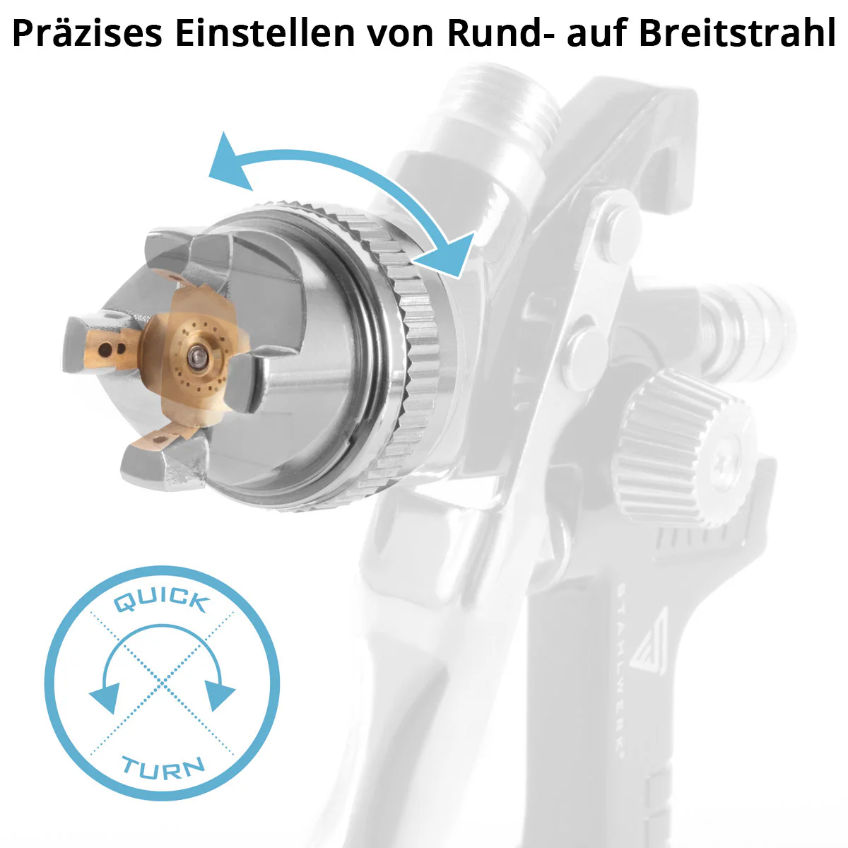 STAHLWERK Düsensatz 1,7 mm Düse für Lackierpistole / Spritzpistole / Sprühpistole / Spraypistole - Image 7