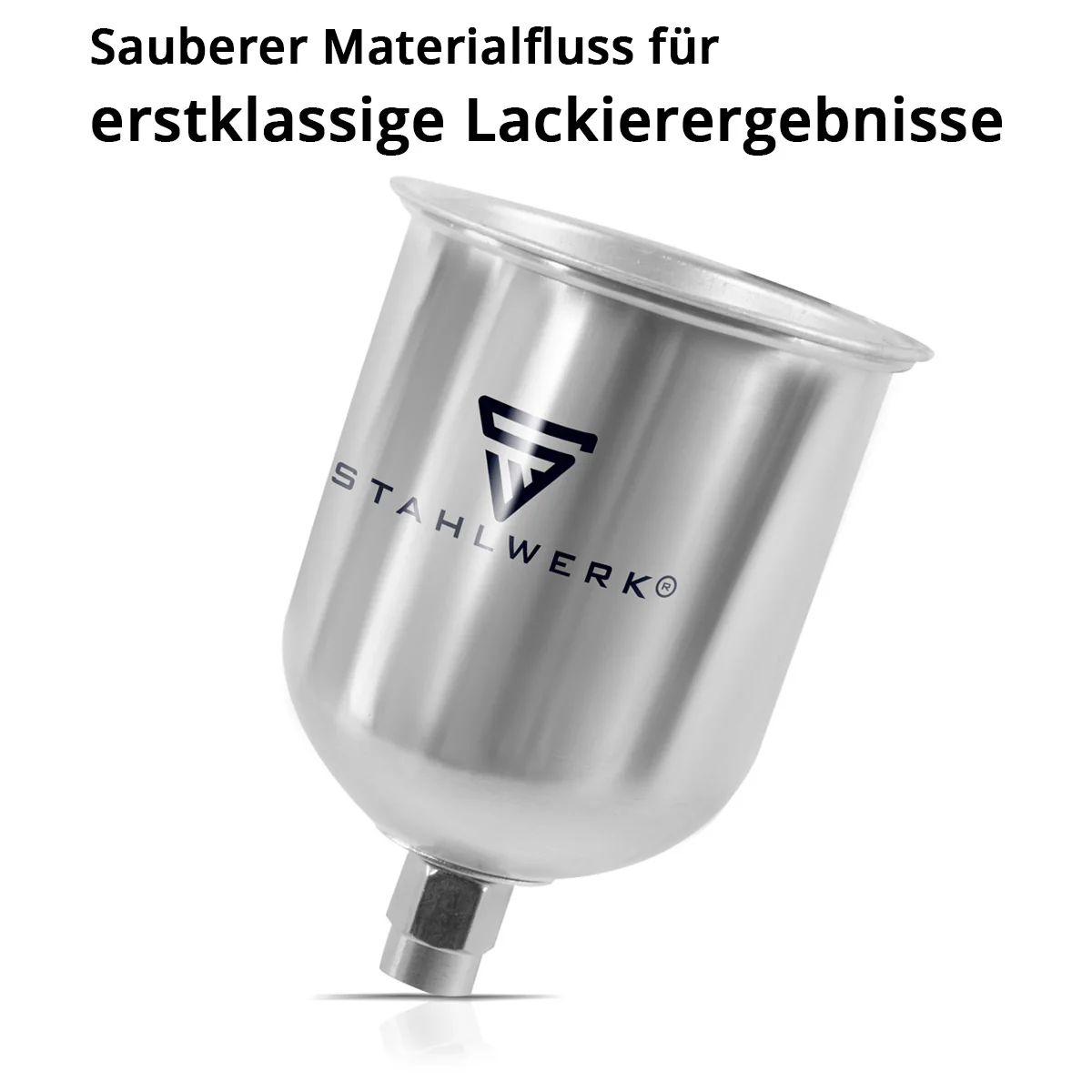 STAHLWERK Alu Lackbecher / Fließbecher 600 ml Farbbecher für Lackierpistole / Spritzpistole / Sprühpistole / Spraypistole - Image 5