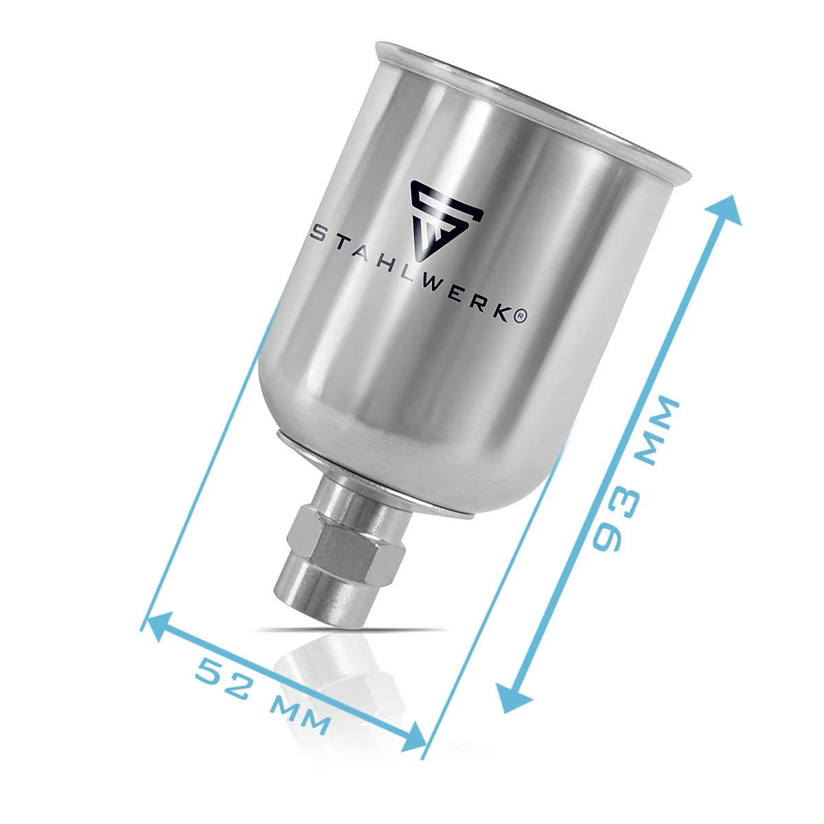 STAHLWERK Alu Lackbecher / Fließbecher 125 ml Farbbecher für Lackierpistole / Spritzpistole / Sprühpistole / Spraypistole - Image 4