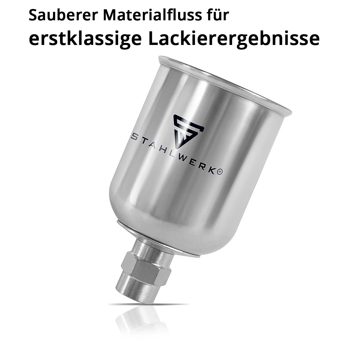 STAHLWERK Alu Lackbecher / Fließbecher 125 ml Farbbecher für Lackierpistole / Spritzpistole / Sprühpistole / Spraypistole - Image 5