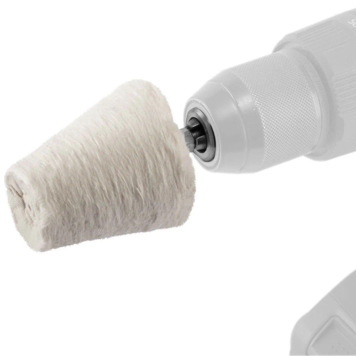 STAHLWERK 6er Set Universal-Polierköpfe PS-6 ST für Akku- und Elektrobohrer aus hochwertigem Flanell für Polierarbeiten an Metall, Stein, Holz, Glas und Kunststoff - Image 4