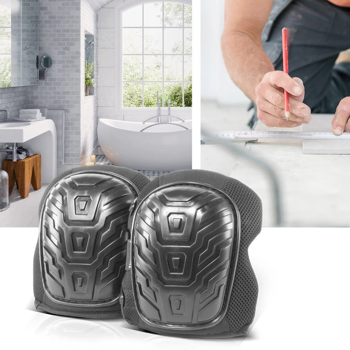 STAHLWERK Profi Knieschoner / Knieschützer / Kniepolster formstabil, hochbelastbar und abriebfest mit hohem Tragekomfort - Image 6