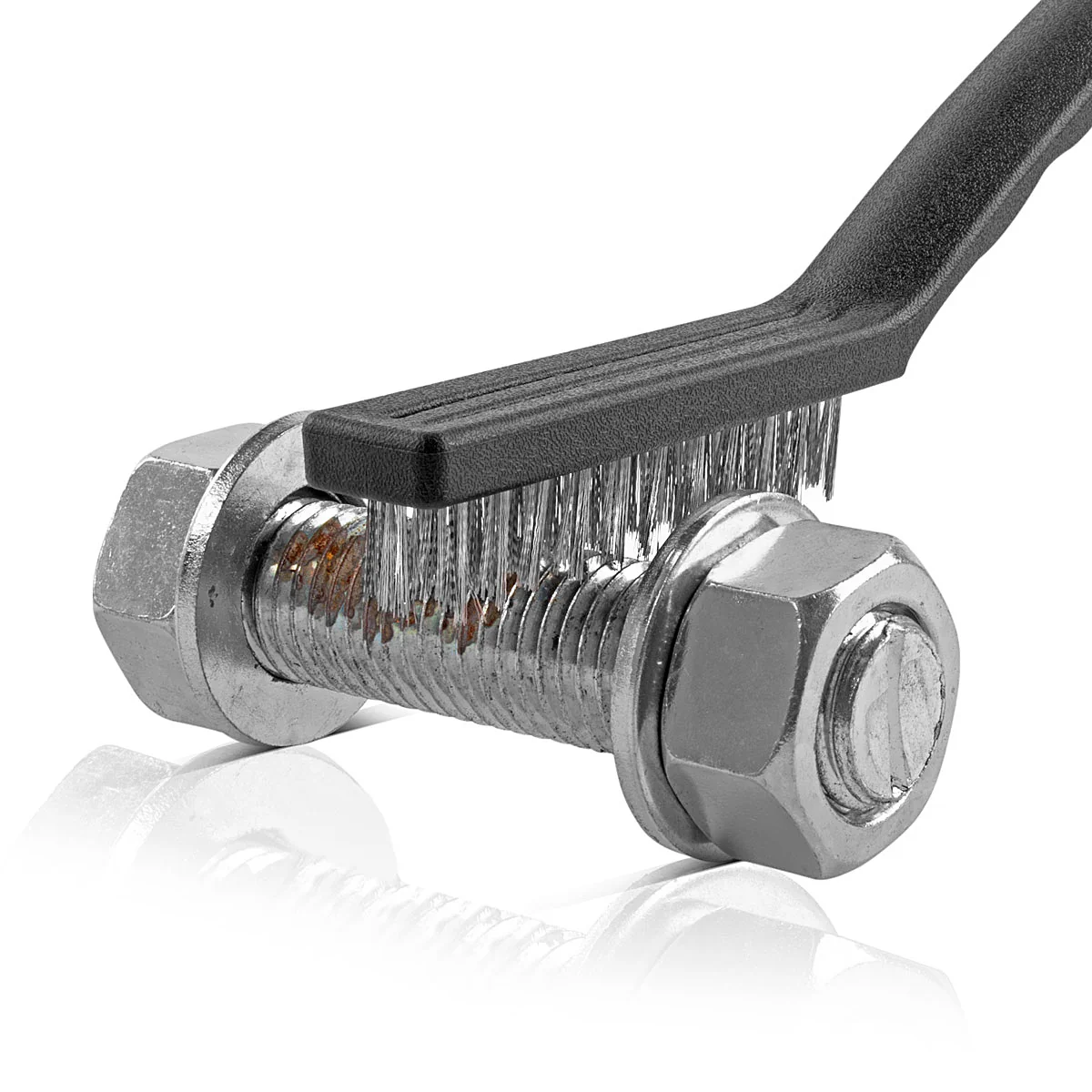STAHLWERK Drahtbürsten Set 220 mm (9 Zoll) 3-teiliger Bürstensatz aus Messingbürste, Stahlbürste und Nylonbürste zum effektiven Reinigen von Oberflächen - Image 6