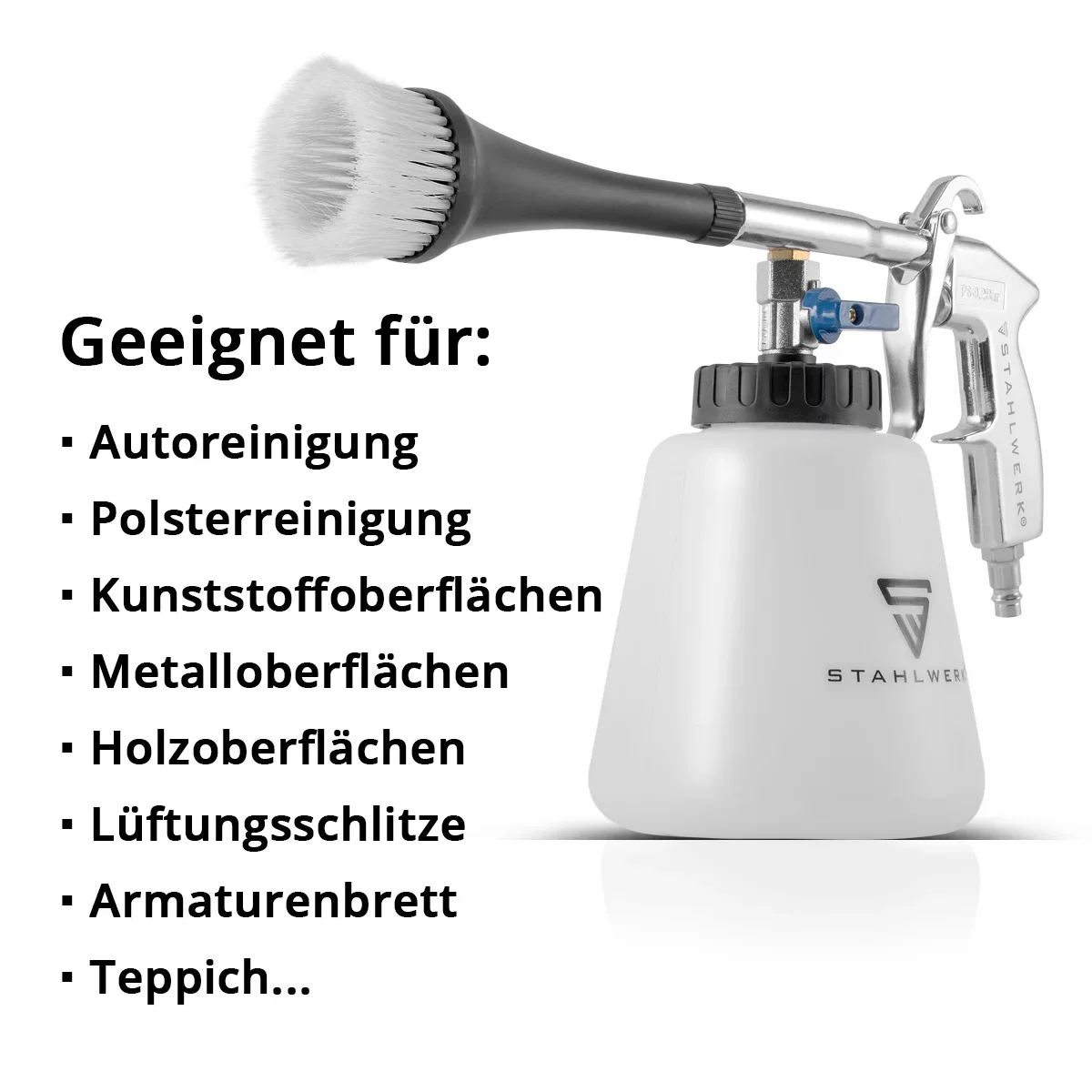 STAHLWERK Profi Druckluft-Reinigungspistole RP-90 ST, hochwertiger Druckluft-Reiniger mit Tornado-Effekt zum effektiven Reinigen von verschmutzen Oberflächen - Image 5