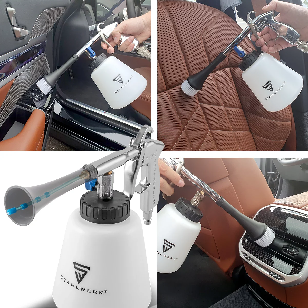 STAHLWERK Profi Druckluft-Reinigungspistole RP-90 ST, hochwertiger Druckluft-Reiniger mit Tornado-Effekt zum effektiven Reinigen von verschmutzen Oberflächen - Image 9