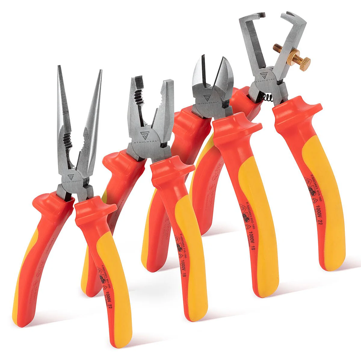 STAHLWERK VDE 1000V 20-teiliges isoliertes Schraubendreher- und Zangen Set VSZ-20 ST Profi Schraubenzieher Set | Elektriker Werkzeug Set | Elektro Schraubendreher-Satz inklusive Werkzeugkoffer - Image 9