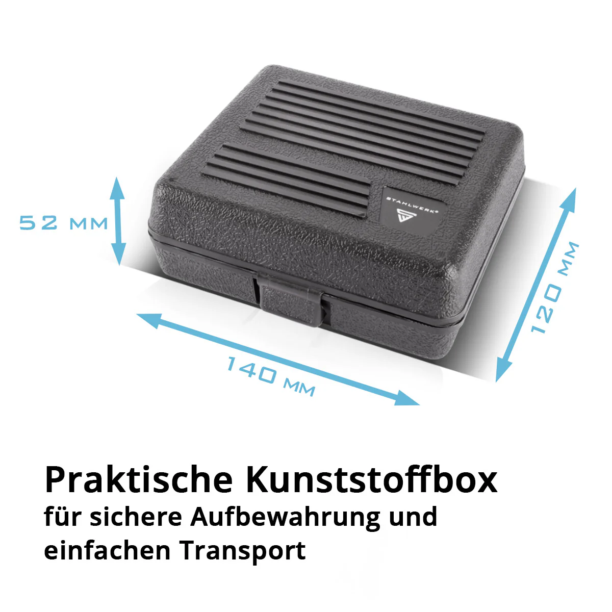 STAHLWERK 28-teiliges Schraubendreher-Bit-Set mit Sechskant-Schaft für Akkuschrauber, Bitsatz und Stecknusssatz aus Chrom-Vanadium inklusive Transportbox | Schraubenzieher Set | Steckschlüsselsatz - Image 5