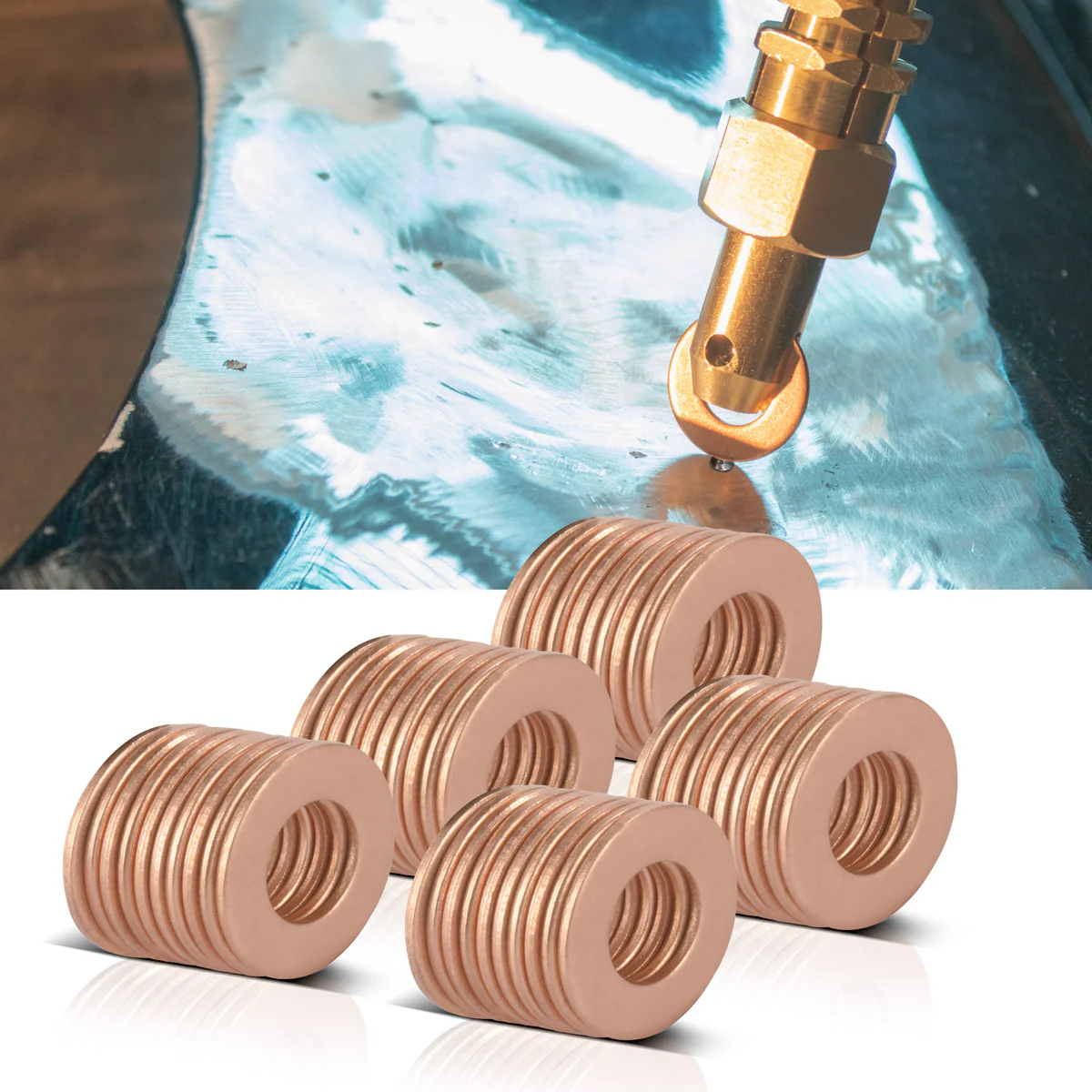 STAHLWERK Anschweißscheiben 50er Set, Smart Repair Zubehör für Ausbeulspotter / Dellenlifter / Punktschweißgerät / Ausbeulwerkzeug zur professionellen Reparatur von Kfz Karosserien - Image 5