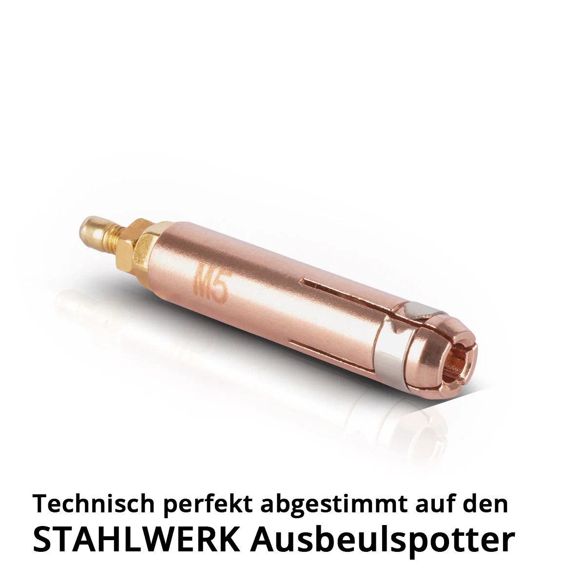 STAHLWERK Punktschweißelektrode mit M5 Gewinde für Anschweißbolzen, Smart Repair Zubehör für Ausbeulspotter / Dellenlifter / Punktschweißgerät / Ausbeulwerkzeug zur Reparatur von Kfz Karosserien - Image 4