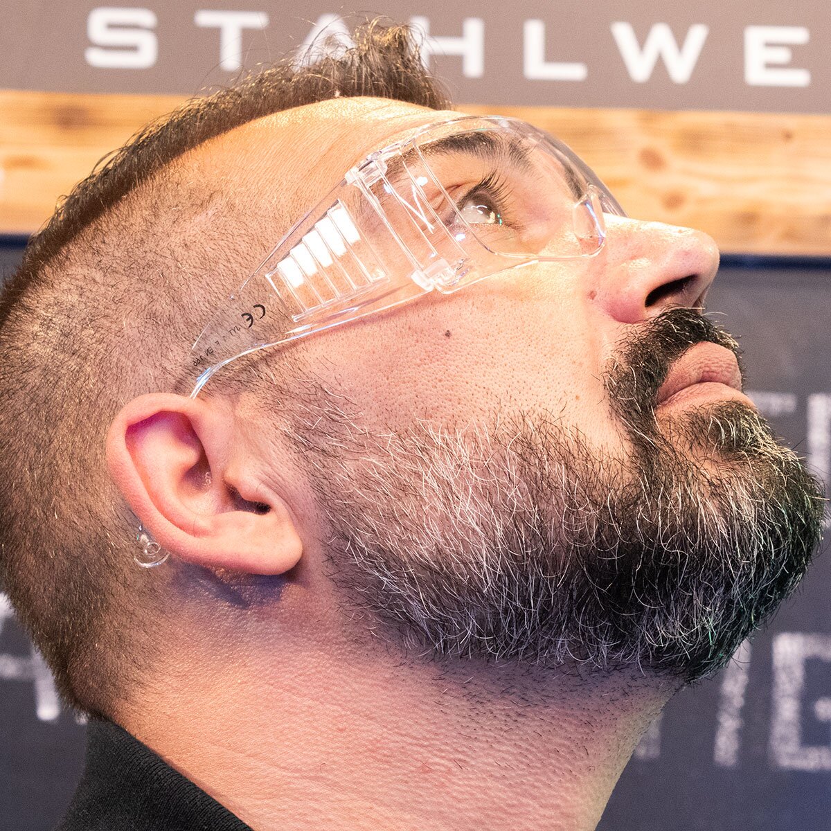 STAHLWERK Schutzbrillen Set / Korbbrille mit Halteband / Schweißerschutzbrille / Überbrille / Arbeitsschutzausrüstung - Image 7