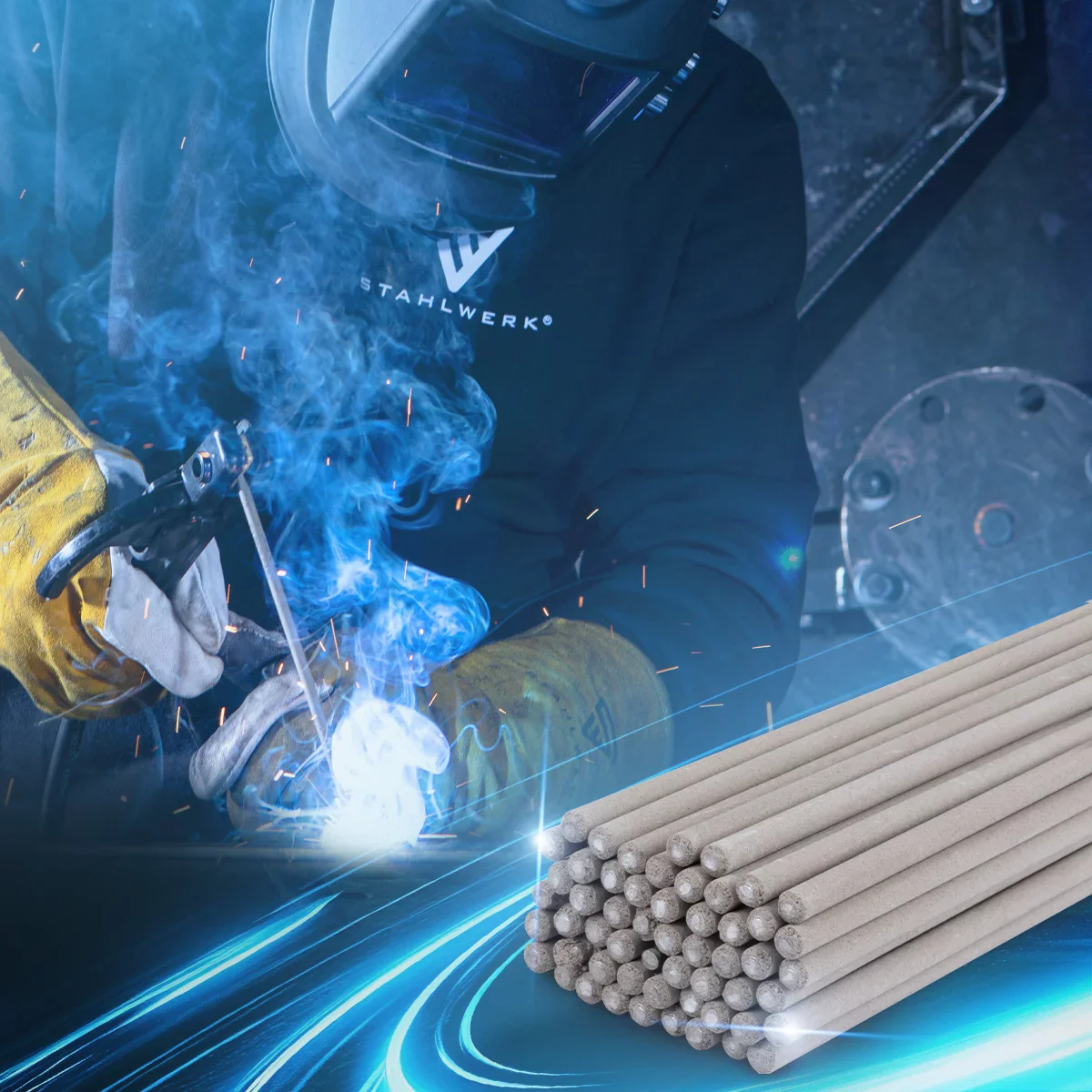 STAHLWERK Stabelektroden AWS E6013RR dick rutilumhüllt 2,5 x 350 mm Schweißstrom 50-90 A, hohe chemische Reinheit 2 kg MMA ARC - Image 5