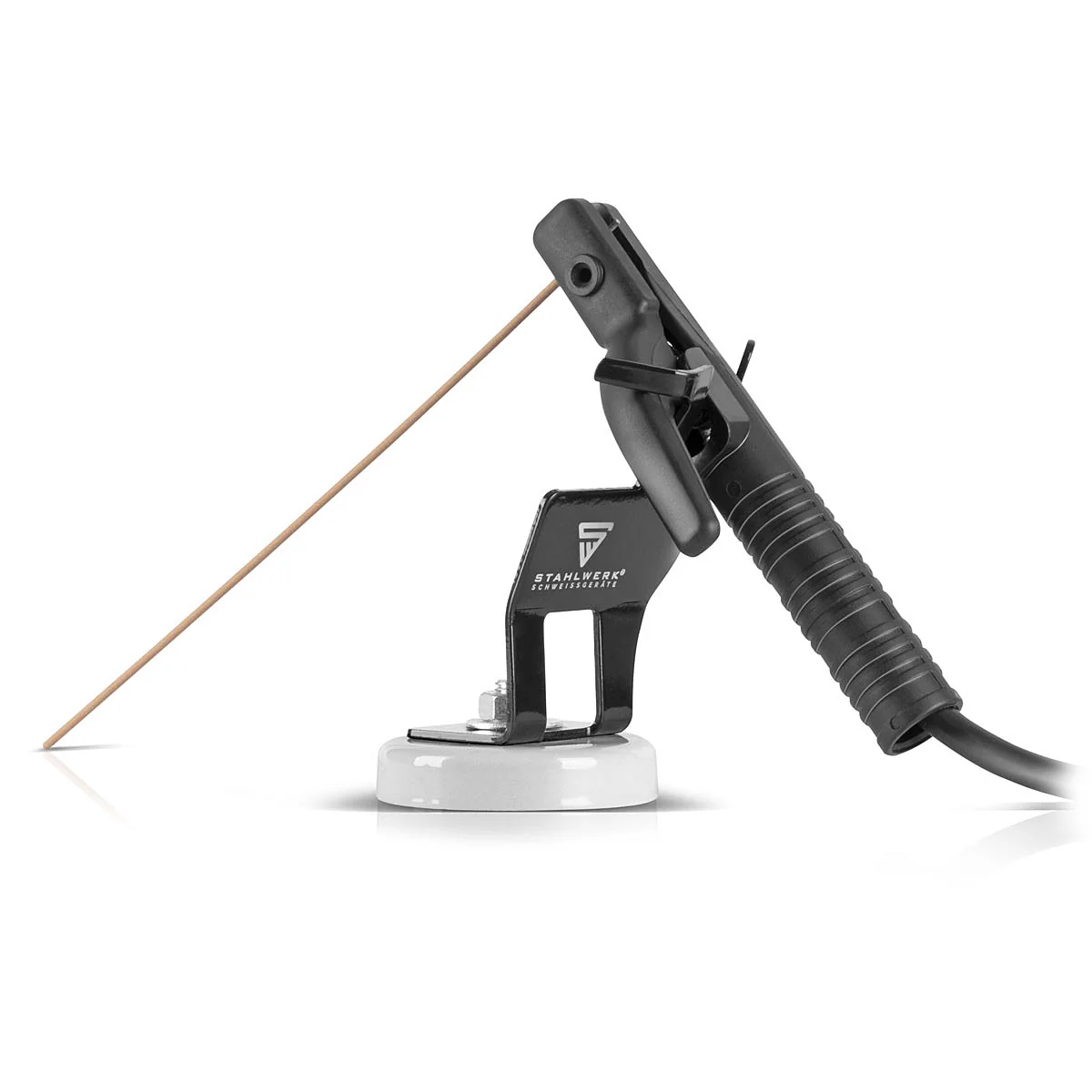 STAHLWERK Halter mit Magnetfuß für Schweißelektroden-Zangen / Elektrodenzangen-Halterung, hochwertig lackiert - Image 4