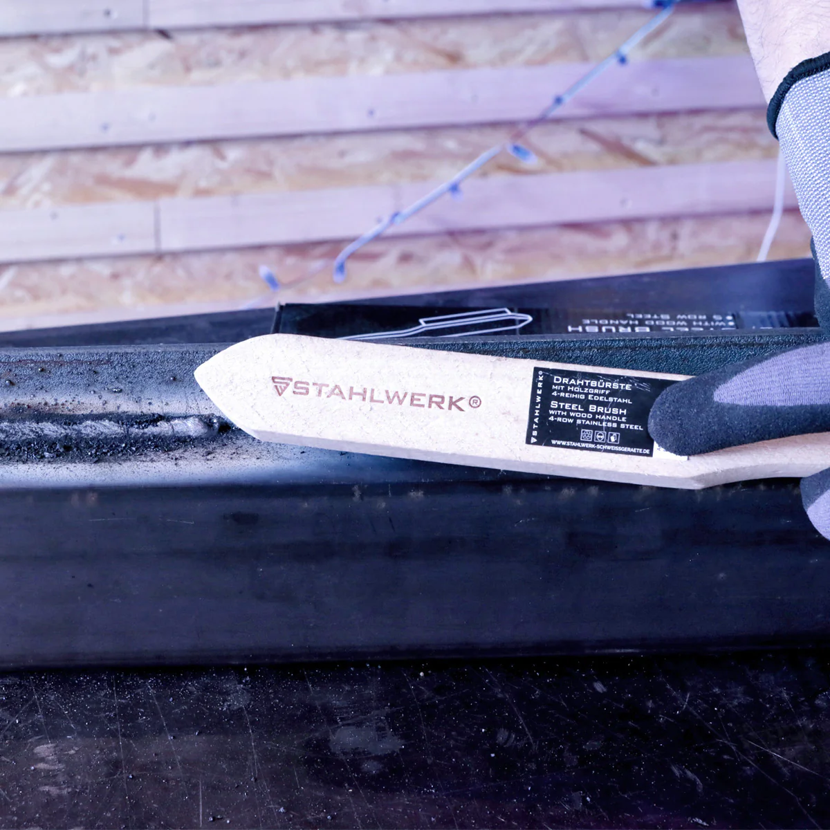 STAHLWERK Edelstahl-Drahtbürste 4-reihig - Image 5