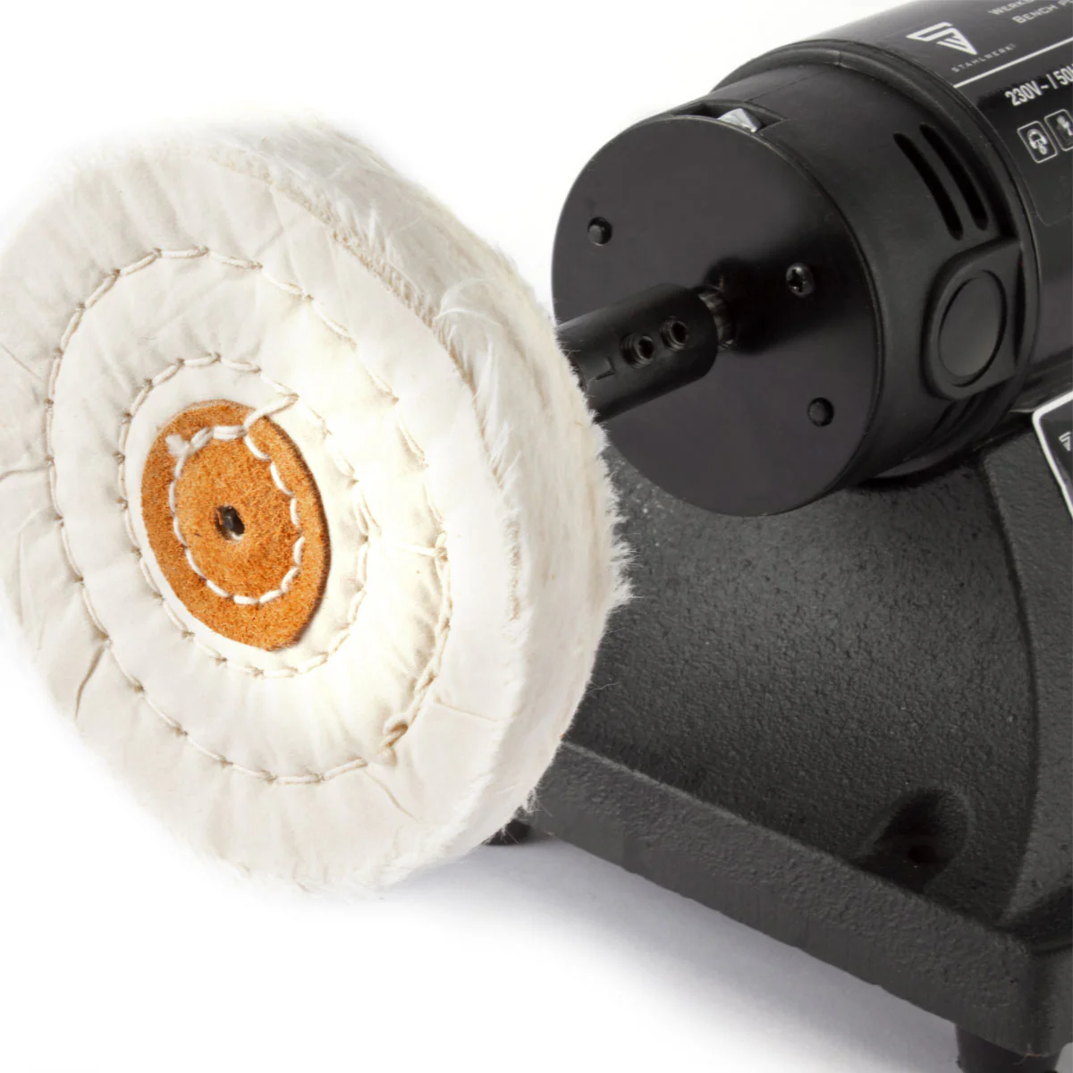 STAHLWERK PM-480 ST Werkbank Poliermaschine mit 480 Watt und 7.200 Umdrehungen pro Minute für Metall, Holz, Acryl und Kunststoff - Image 3