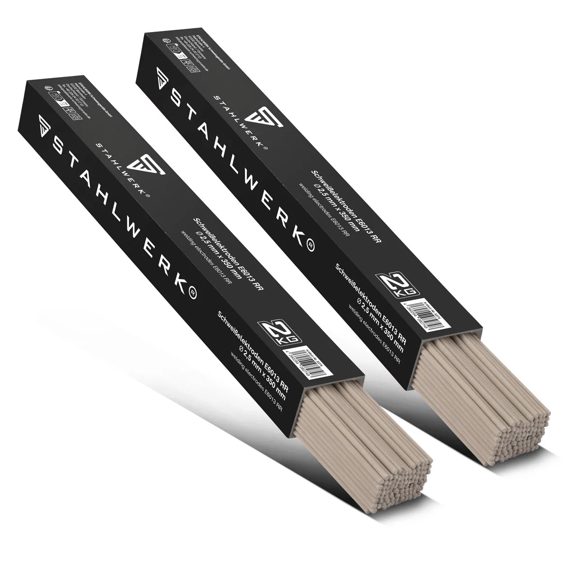 STAHLWERK 2x Stabelektroden AWS E6013RR dick rutilumhüllt 2,5 x 350 mm, Schweißstrom 50-90 A, hohe chemische Reinheit, 2 kg MMA ARC. - Image 3