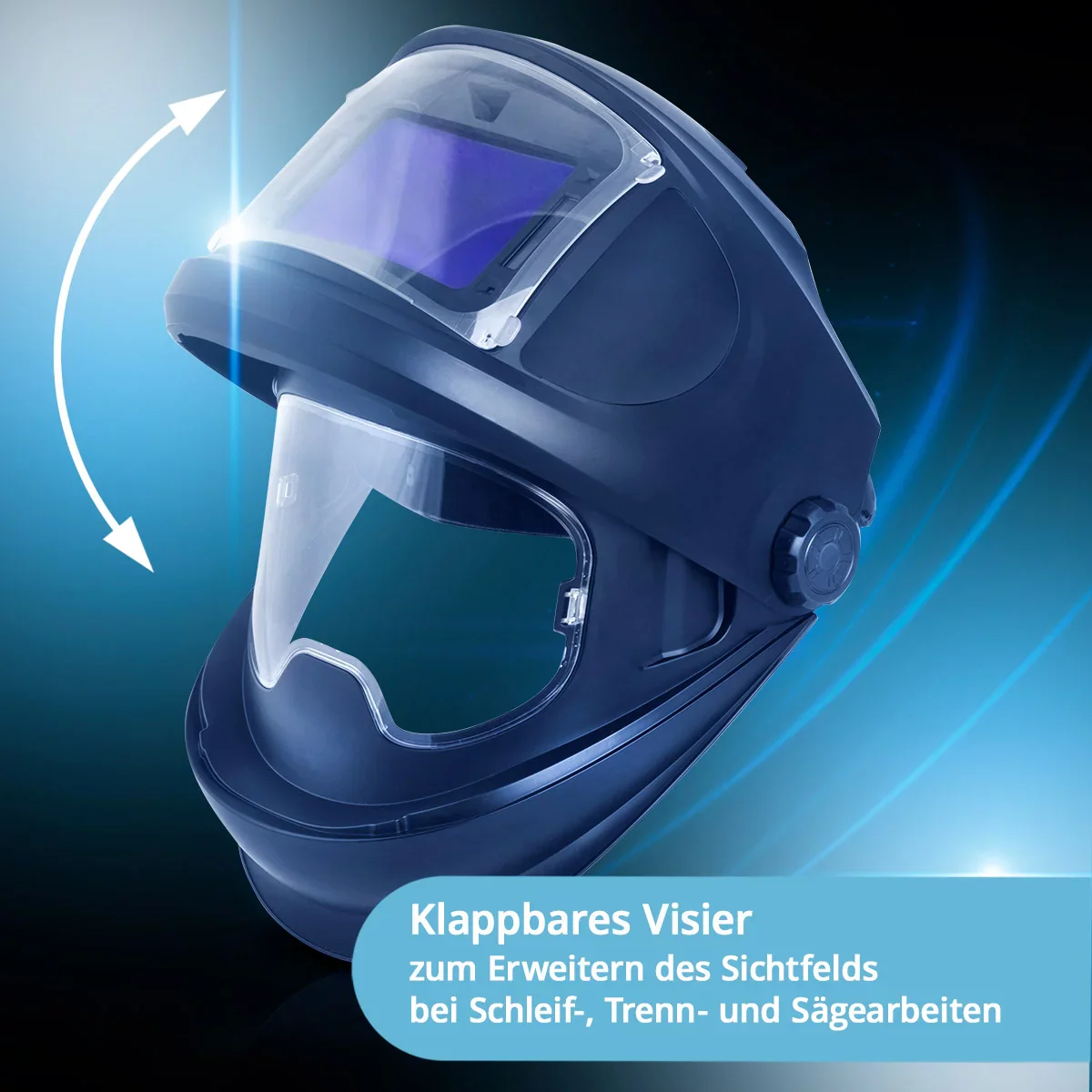 STAHLWERK 3-in-1 Automatik-Schweißhelm MASTER AIR | Schweißhelm mit Frischluftzufuhr | Bluetooth-Fernsteuerung | True-Colour-Farbwiedergabe | Abdunkelung DIN 4 bis DIN 14 | Optische Klasse 1/1/1/1 - Image 8