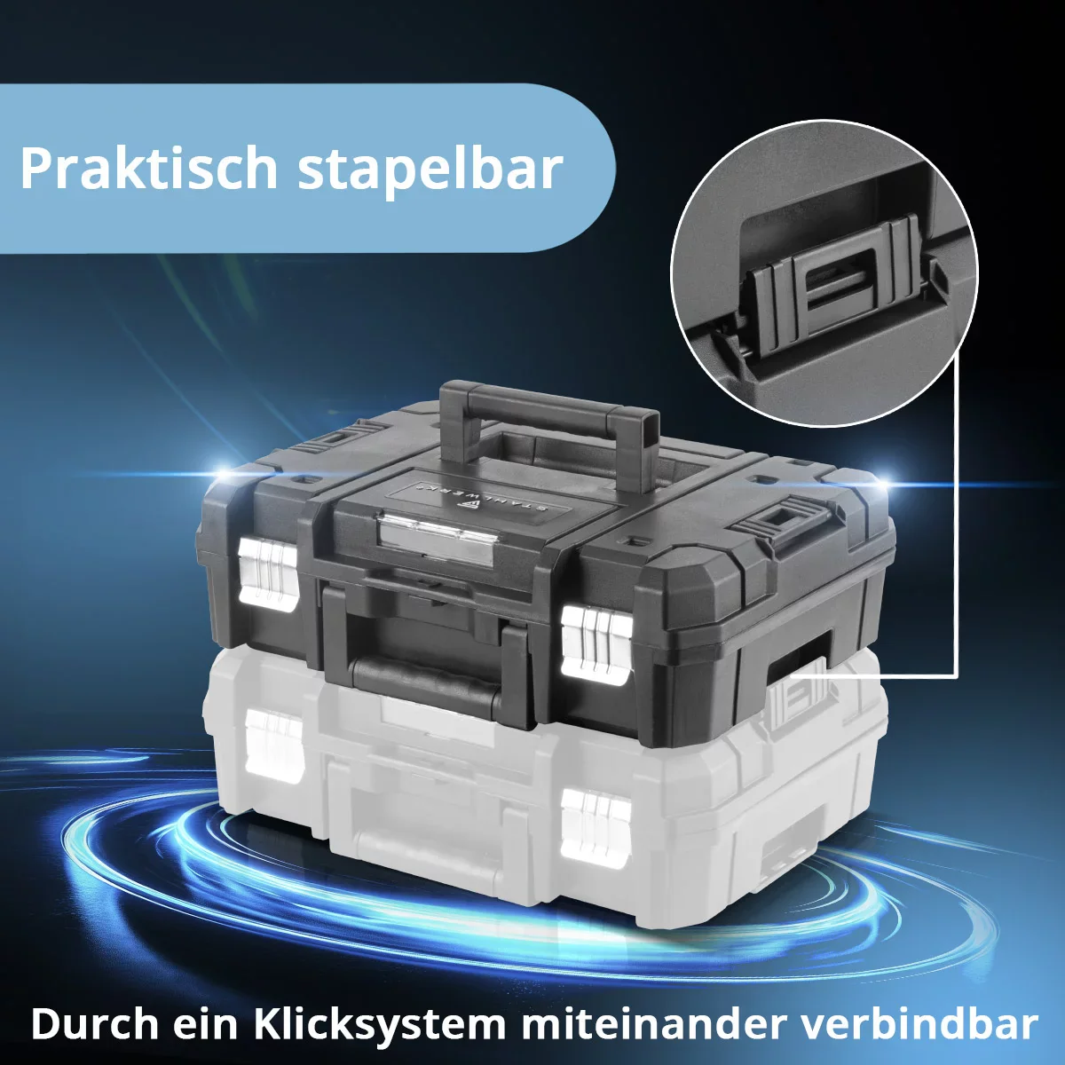 STAHLWERK Akku-Drehschlagschrauber ADS-880 ST | 20 Volt-System | Brushless-Technologie | Akku-Schlagschrauber mit 880 Nm | ½“ Zoll Aufnahme | Inklusive 4 Schonnüsse 17-22 mm | Akku und Ladegerät - Image 4