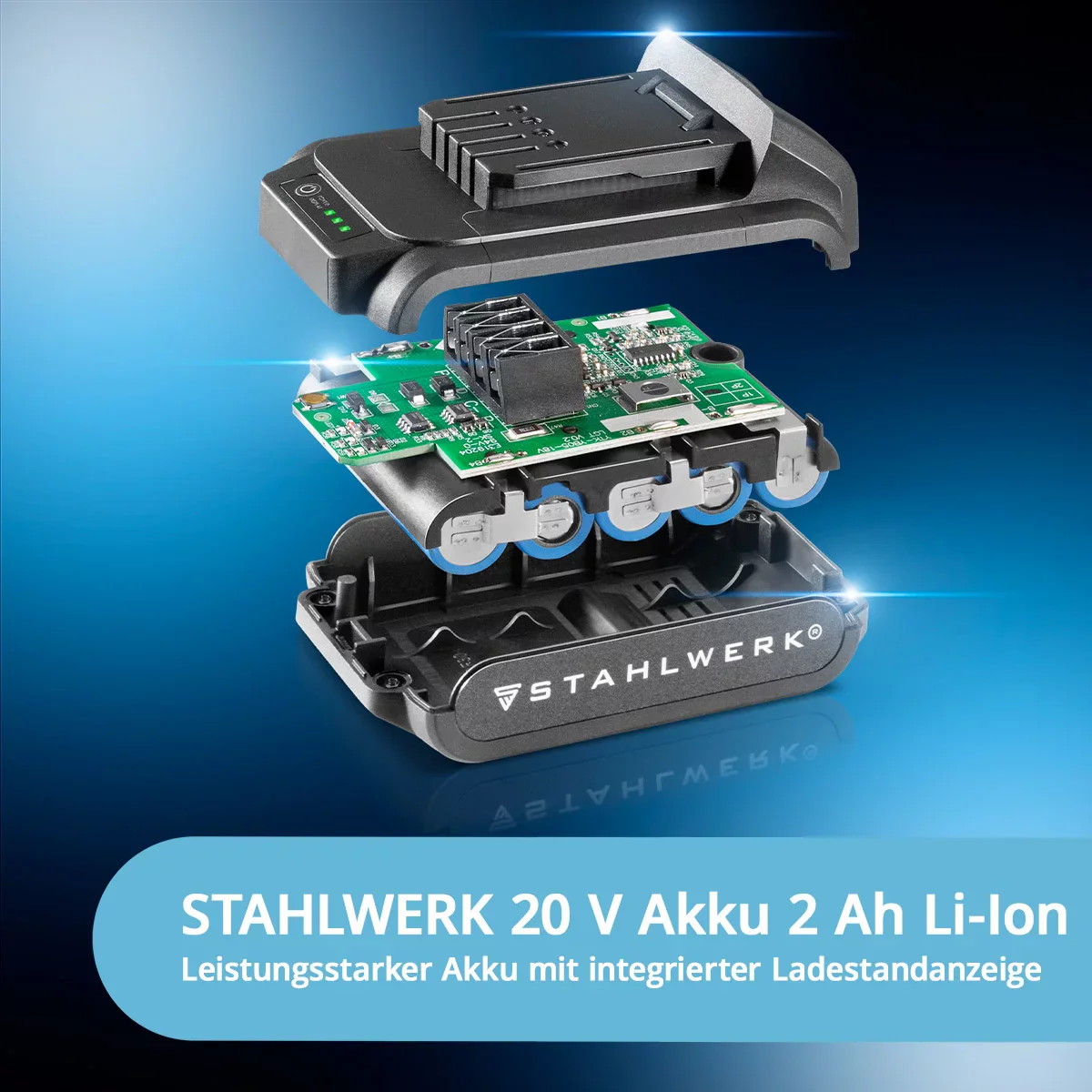 STAHLWERK Akku-Schlagschrauber ADS-190 ST | 20 Volt-System | Akkuschrauber mit Brushless-Technologie | Drehschlagschrauber 190 Nm | Inklusive Akku und Ladegerät | 1/4" Hex-Bithalter - Image 8