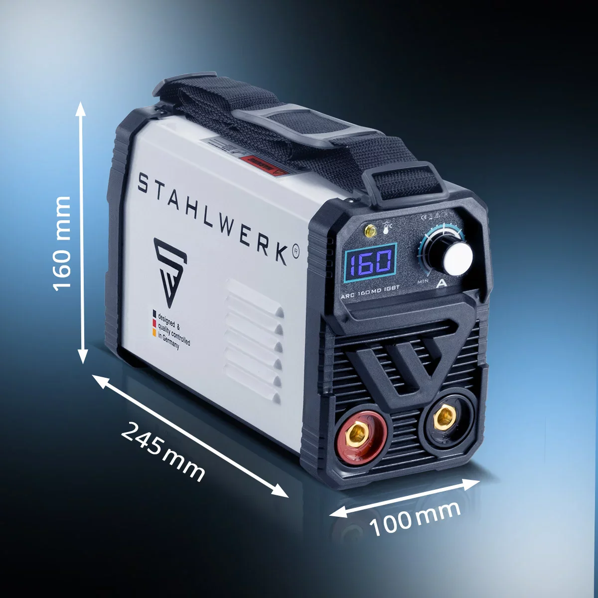 STAHLWERK ARC 160 MD Schweißgerät - DC MMA | E-Hand | Lift-TIG Inverter mit 160 Ampere, IGBT Technologie und Single-Board, 7 Jahre Hersteller-Garantie - Image 10