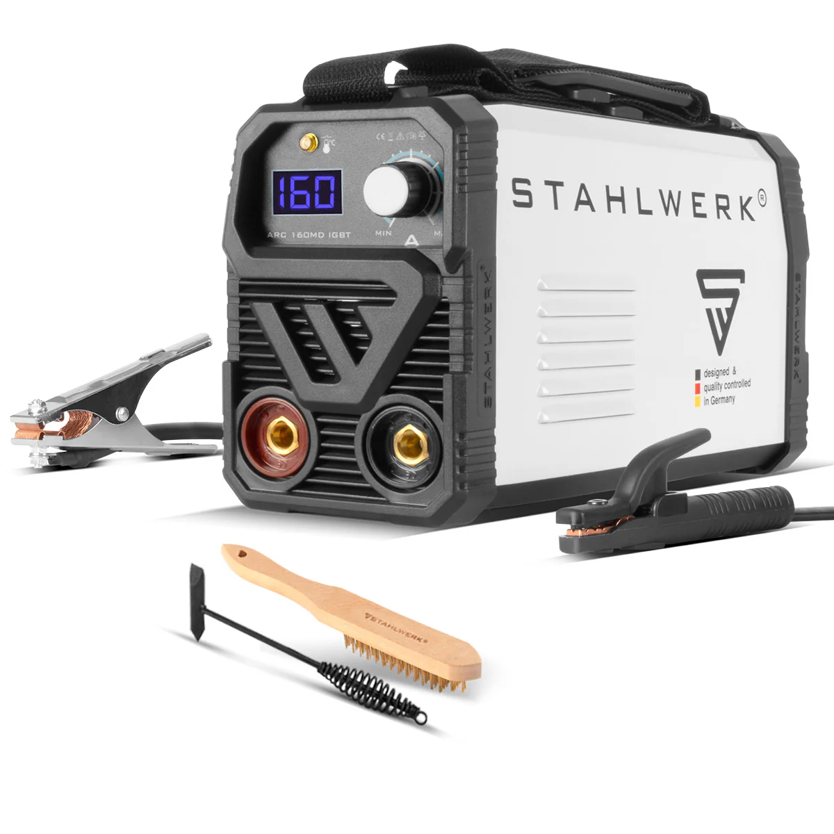 STAHLWERK ARC 160 MD Schweißgerät - DC MMA | E-Hand | Lift-TIG Inverter mit 160 Ampere, IGBT Technologie und Single-Board, 7 Jahre Hersteller-Garantie - Image 3