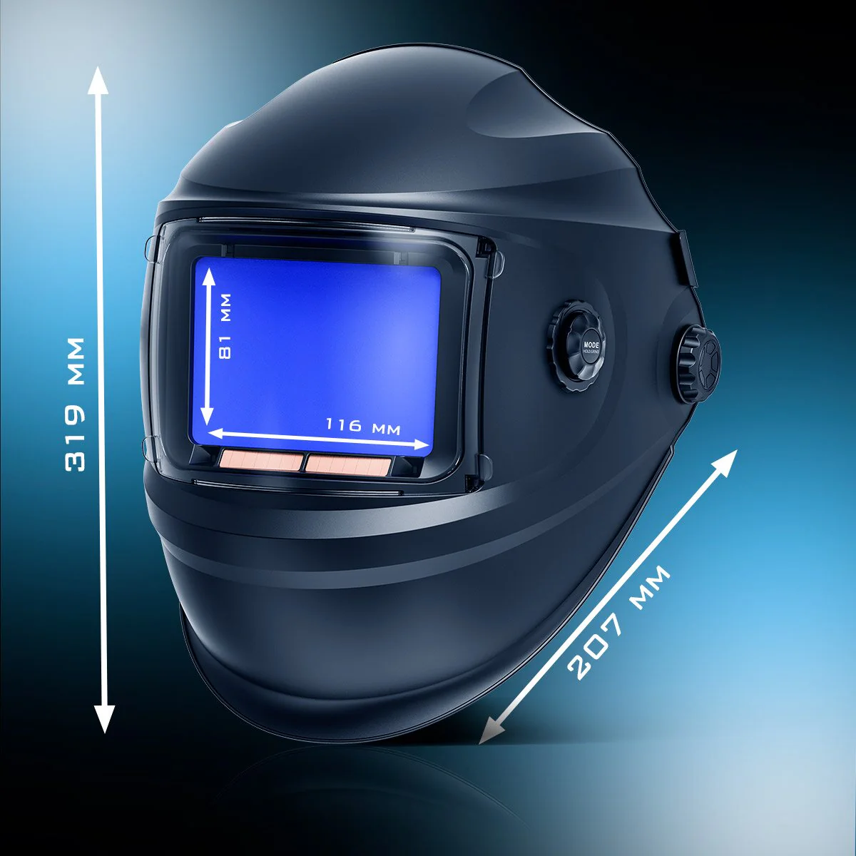 STAHLWERK Automatik-Schweißhelm BOOSTER 3-in-1 Schweißerhelm | Schweißermaske mit True-Colour-Echtfarbwiedergabe, Jobspeicher, automatischer Abdunkelung DIN 4 bis DIN 13 und Optischer Klasse 1/1/1/2 - Image 5