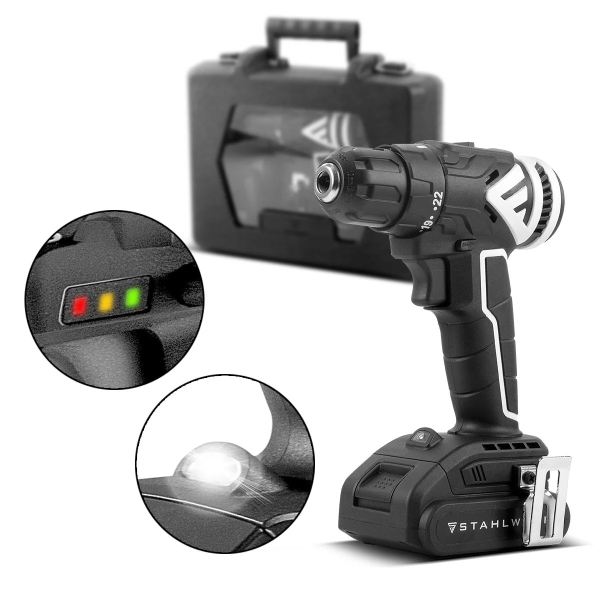 STAHLWERK Brushless Akku Set | Handkreissäge AKS-20 ST | Oszillierendes Multifunktionswerkzeug OMTB-20 ST | Säbelsäge BRS-20 ST | Bohrschrauber ABS-18 ST - Image 6