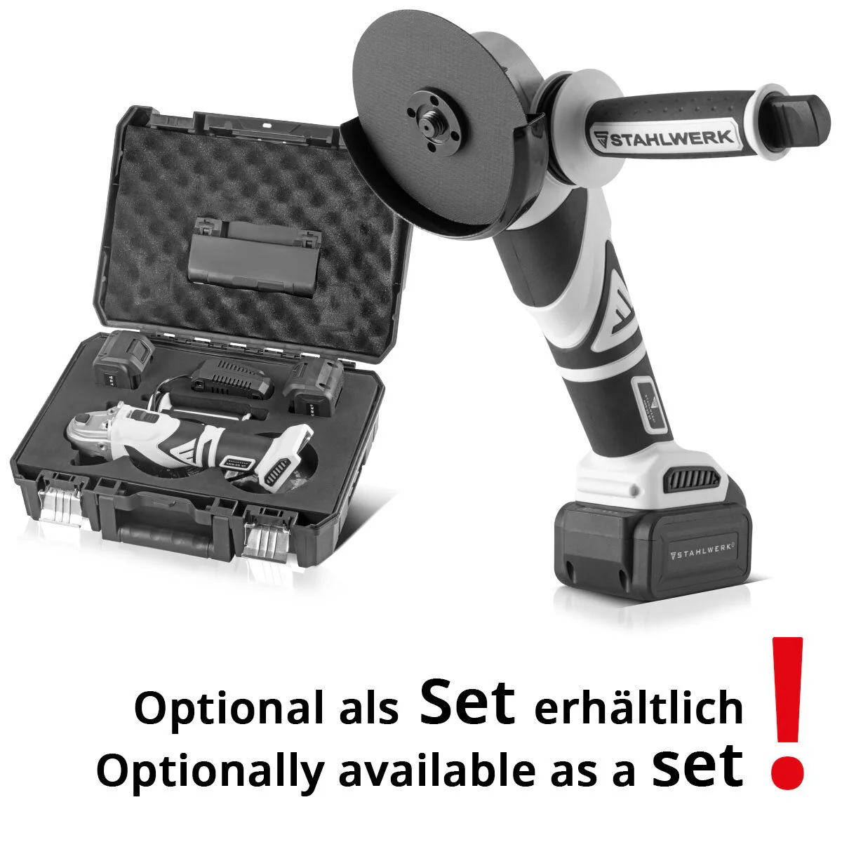 STAHLWERK Brushless Akku Winkelschleifer AWS-20 ST Solo | 20 Volt-System | 0 - 7500 min-1 | Scheibengrößen 115 mm & 125 mm | Trennschleifer | Trennhexe | 7 Jahre Garantie - Image 12