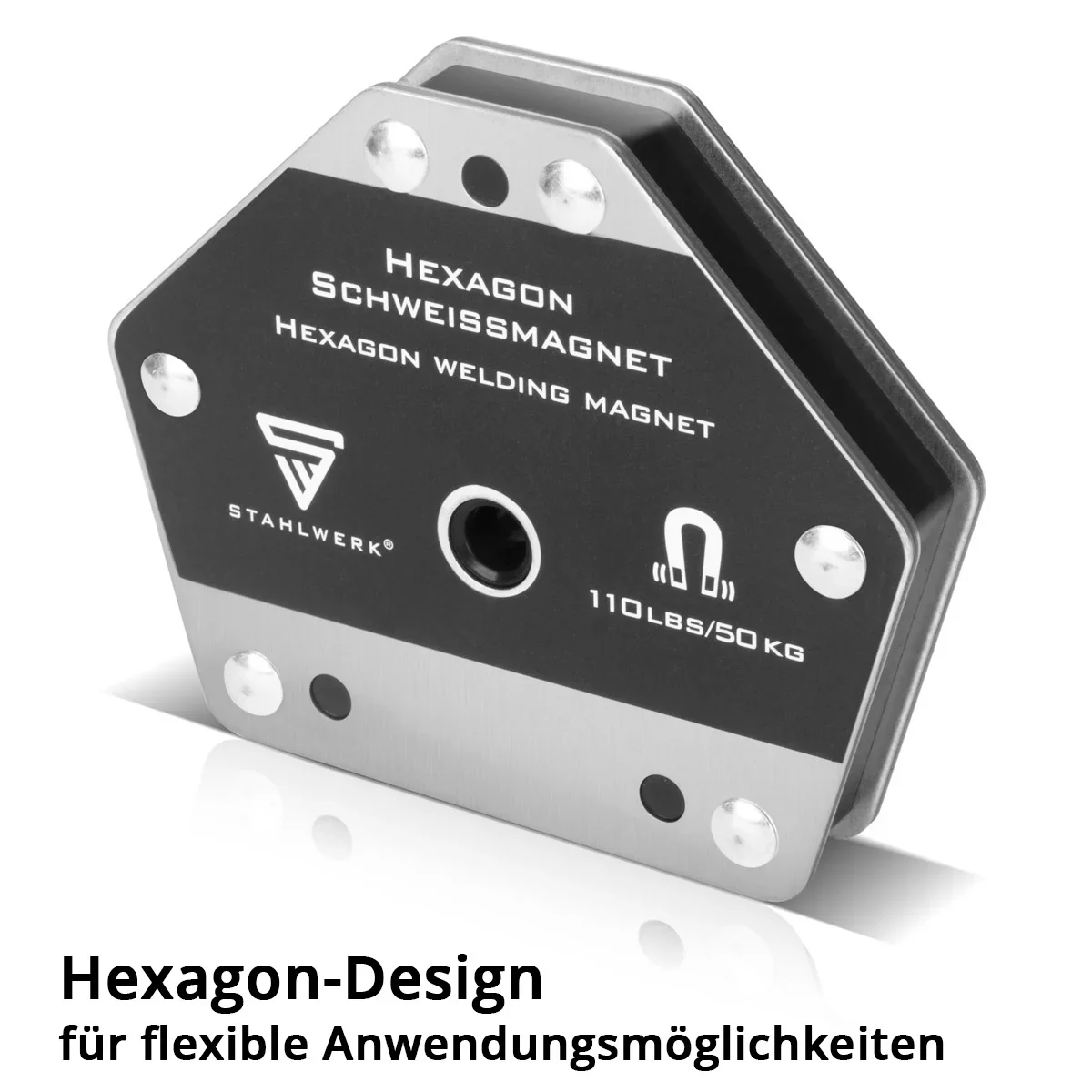 STAHLWERK Hexagon Schweißmagnet 2er Set | Leistungsstarker Magnet für vielseitige Anwendungen mit 50 kg Haftkraft - Image 3