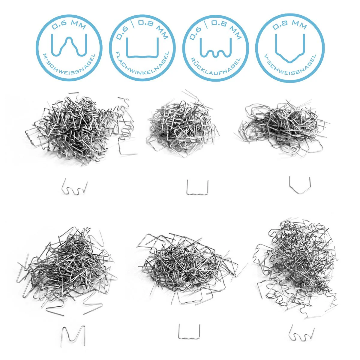 STAHLWERK Klammer Set für Kunststoff-Schweißgeräte 1.200 Heftklammern | Schweißnägel | Schweißklammern für Heißhefter zum Reparieren von für Stoßstangen und Plastik-Bauteilen - Image 5