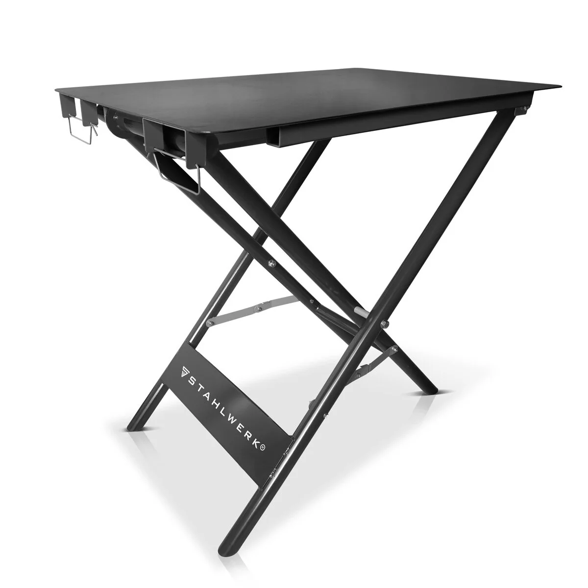 STAHLWERK Klappbarer Schweißtisch FWT-890 ST 890 x 595 mm mobiler Montagetisch mit 100 kg Tragkraft und pulverbeschichteten Beinen - Image 3