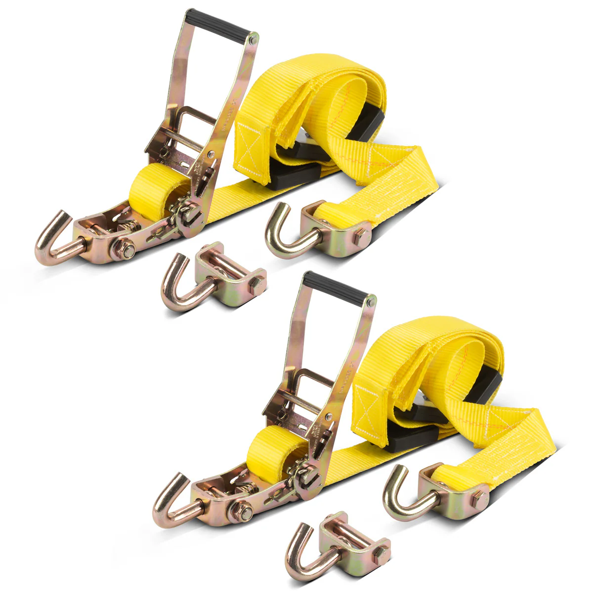 STAHLWERK Radsicherung TRS-50 ST 2er Set 3 m x 50 mm 2.250 kg Reifen-Ratschengurt | Spanngurt | Zurrgurt | Transportgurt | Reifengurt | Kfz Radspanngurt mit Ratschen-Funktion für den Autotransport - Image 3