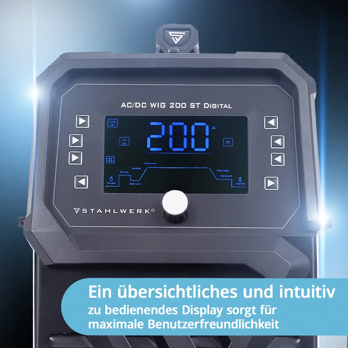 STAHLWERK Schweißgerät AC/DC WIG 200 ST Digital 2026 Vollausstattung | Kombi-Schweißgerät | Kombi-Schweißanlage | Alu-geeigneter WIG MMA Inverter mit 200 A und integrierter Clean-Funktion - Image 4