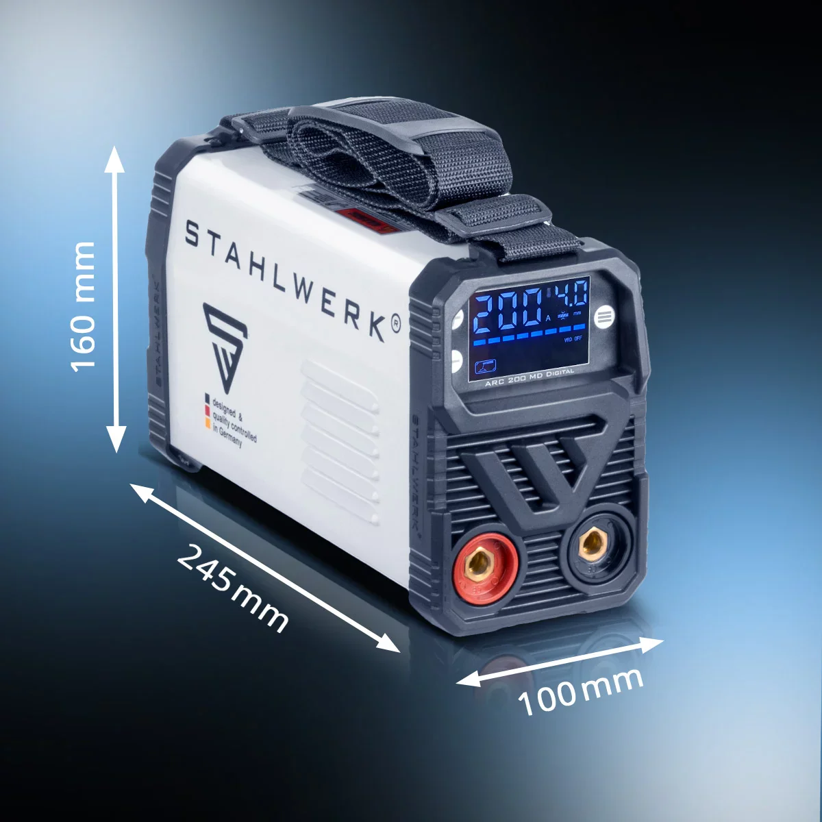 STAHLWERK Schweißgerät ARC 200 MD Digital - DC MMA | E-Hand | Lift-TIG Inverter mit 200 Ampere, Digital-Display, IGBT Technologie und Single-Board - Image 10