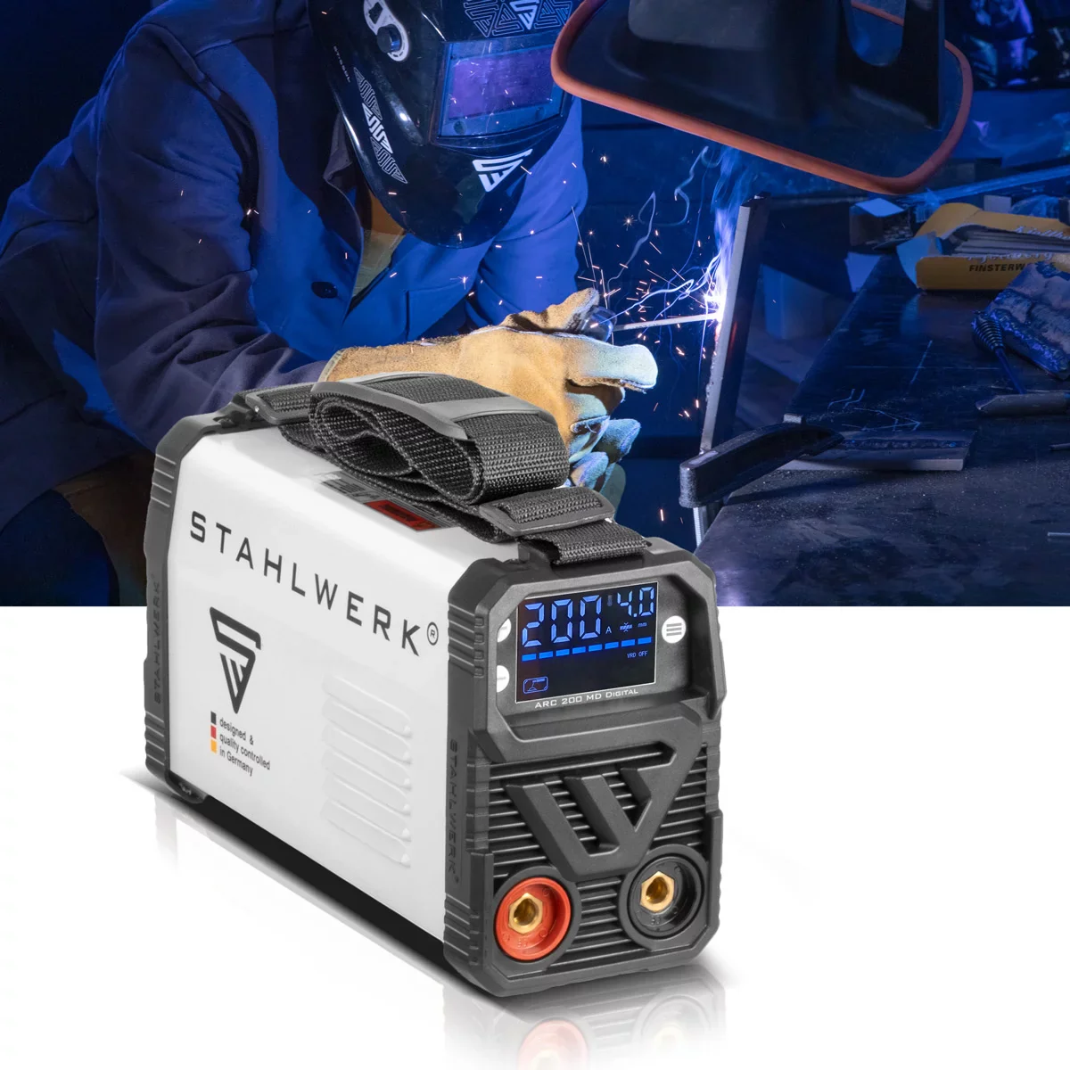 STAHLWERK Schweißgerät ARC 200 MD Digital - DC MMA | E-Hand | Lift-TIG Inverter mit 200 Ampere, Digital-Display, IGBT Technologie und Single-Board - Image 13