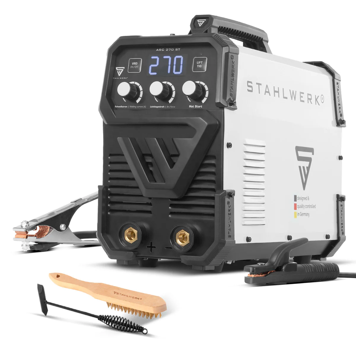 STAHLWERK Schweißgerät ARC-270 ST | E-Hand-Schweißgerät 270 A | MMA- Elektrodenschweißen | Lift-TIG Inverter 400 V | Integrierter Überhitzungsschutz | Smart-Kühlung | Intelligente Temperatursteuerung - Image 3