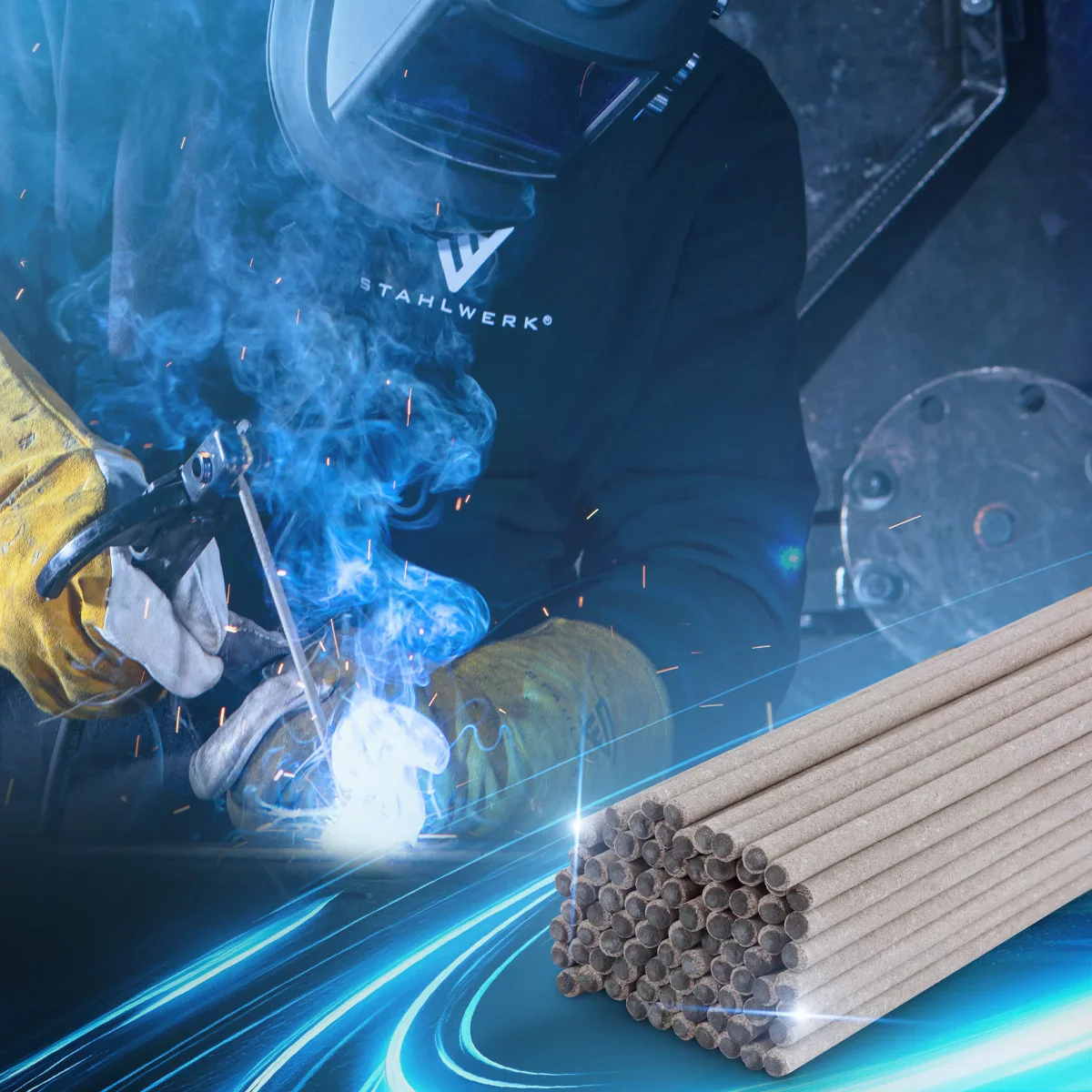 STAHLWERK Stabelektroden AWS E6013RR dick rutilumhüllt 2 mm x 300 mm Schweißstrom 50-70 A, hohe chemische Reinheit 2 kg MMA ARC - Image 5