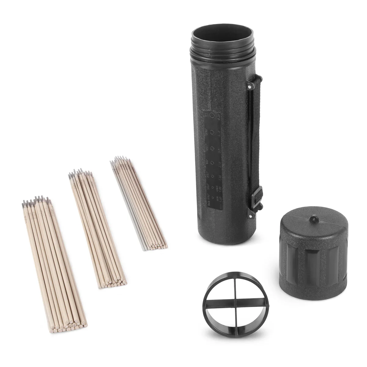 STAHLWERK Stabelektroden-Set mit wasserdichter Aufbewahrungsbox | Schweißstäbe AWS E6013 RR im Elektrodenköcher | 60 Elektroden Vorteilspack | 2,0 x 300 mm | 2,5 x 350 mm | 3,2 x 350 mm - Image 3