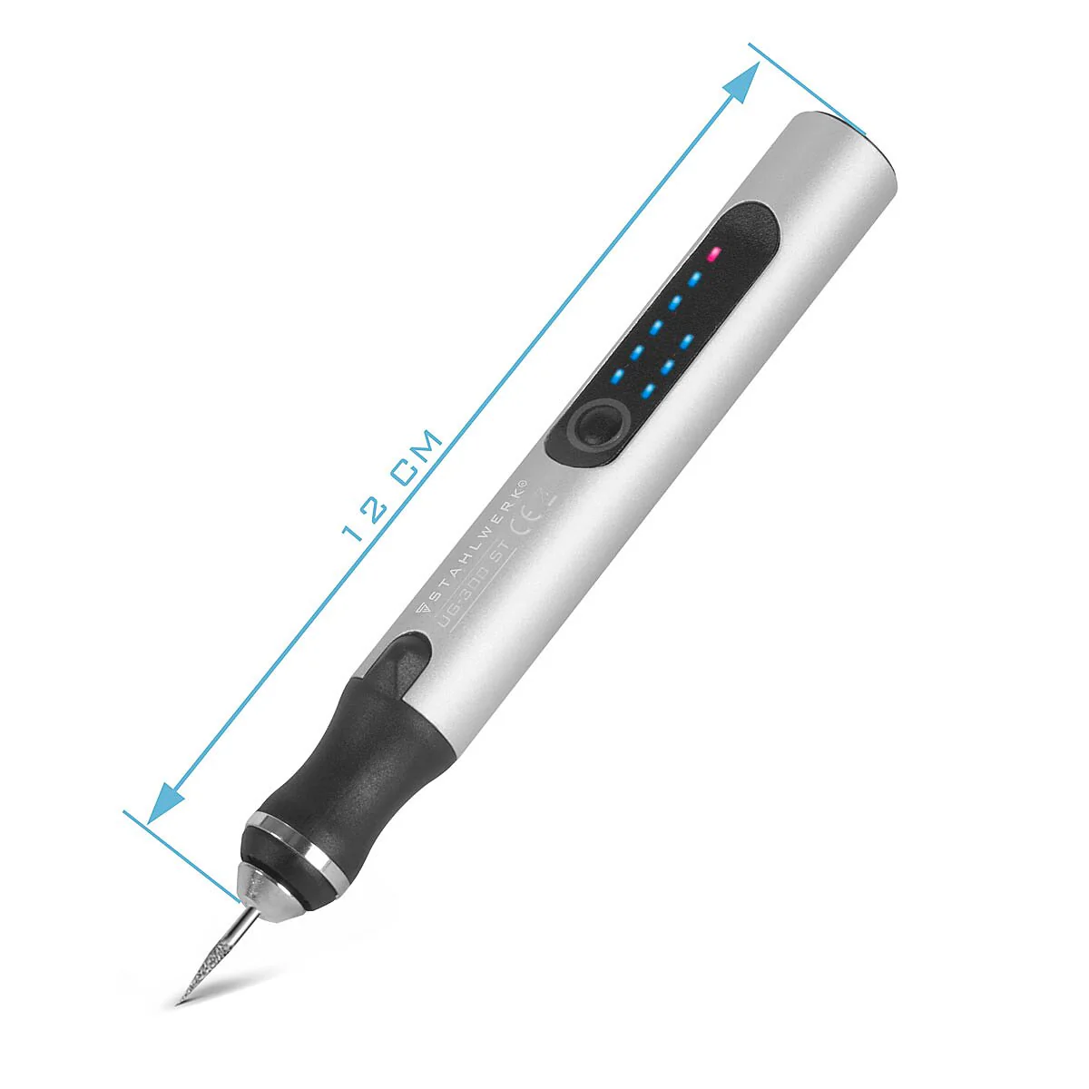 STAHLWERK USB-Gravierstift UG-300 ST mit 8 W Akku-Gravierer | Gravurstift | Graviergerät | Gravurgerät | Fräser | Gravurwerkzeug mit 3 Gängen und bis zu 18.000 U/min für präzise Graveurarbeiten - Image 4