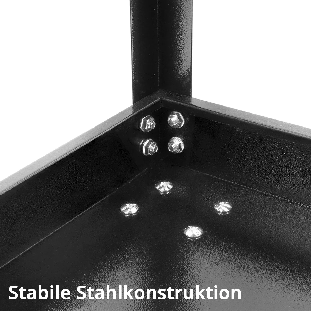 STAHLWERK Werkzeugwagen ST-875 Werkstattwagen | Rollwagen | Transportwagen | Montagewagen | Plattformwagen | Etagenwagen mit 4 Ladeflächen - Image 4